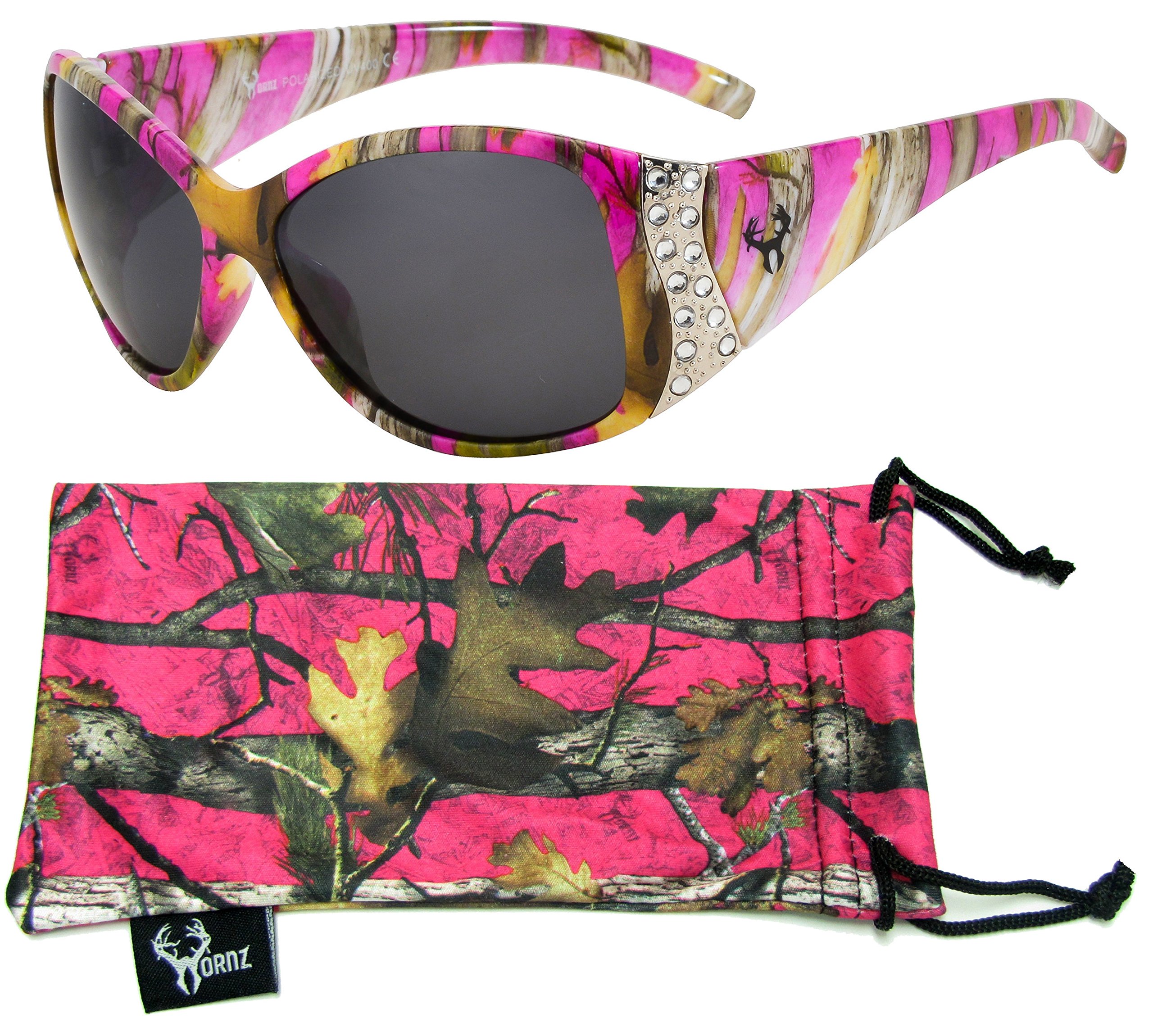 Hornz Pink Camouflage Polarized Sunglasses for Women