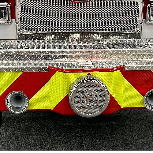 Miniatura 4 de Cinta Chevron V98 - Cinta reflectante de rayas rojas y amarillo lima, 6 pulgadas x 20 pies, cinta reflectante inclinada a la izquierda, alta cinta