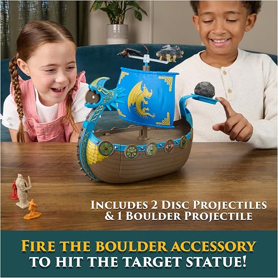 DreamWorks Dragons Transforming Viking Battle Ship Toy Figure Playset