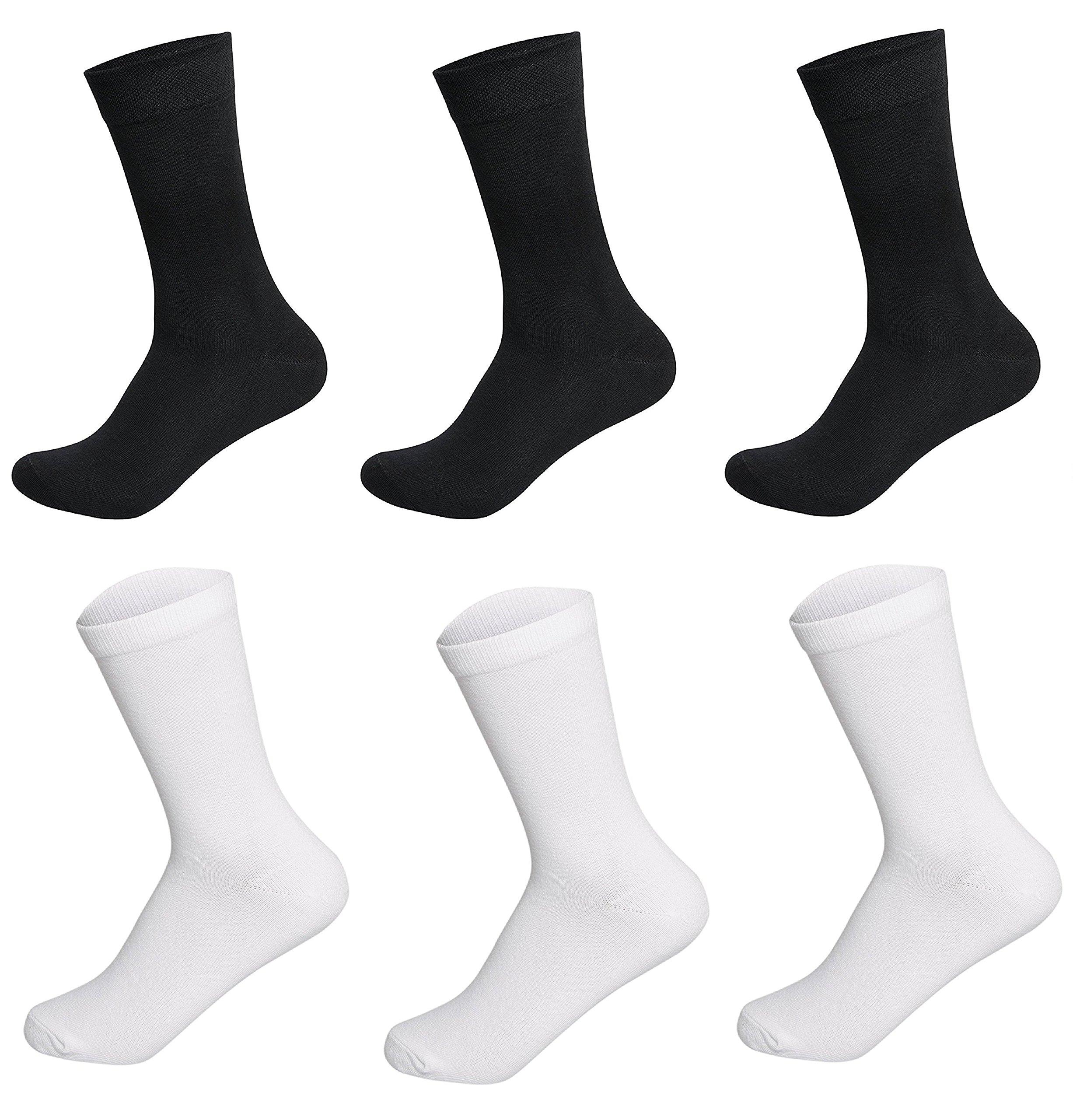 cotson ;lasting wear in every pair Men's Black and White Solid Organic Cotton Formal Socks-picture-47