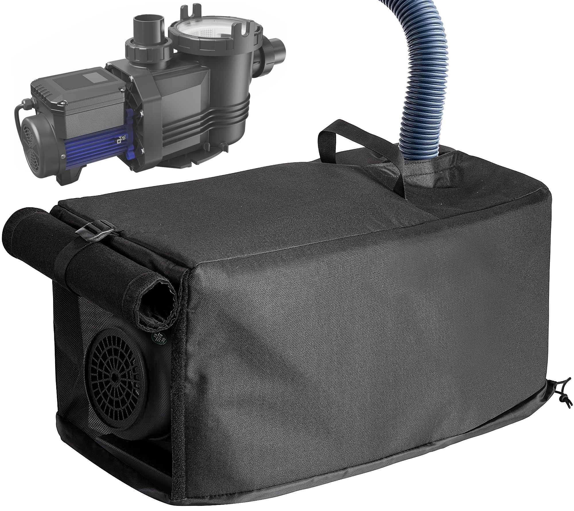 Adnee 3 Layers Pool Heat Pump Cover,24x11x11 Inch Waterproof Pool Heater Covers,Pool Motor Enclosure Blankets for Pump Outside Units Protection