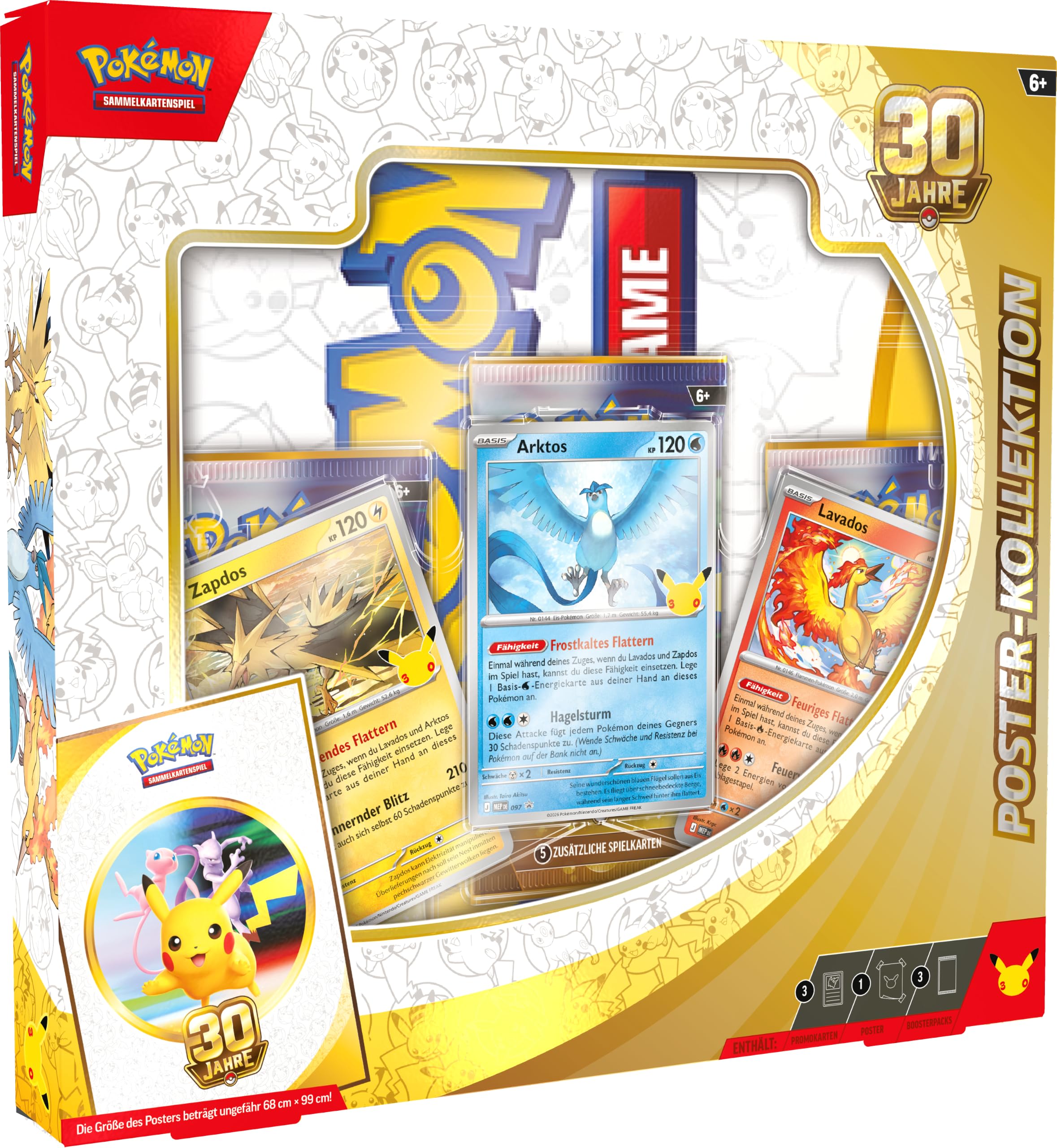 Pokémon-Sammelkartenspiel: Poster-Kollektion 30 Jahre