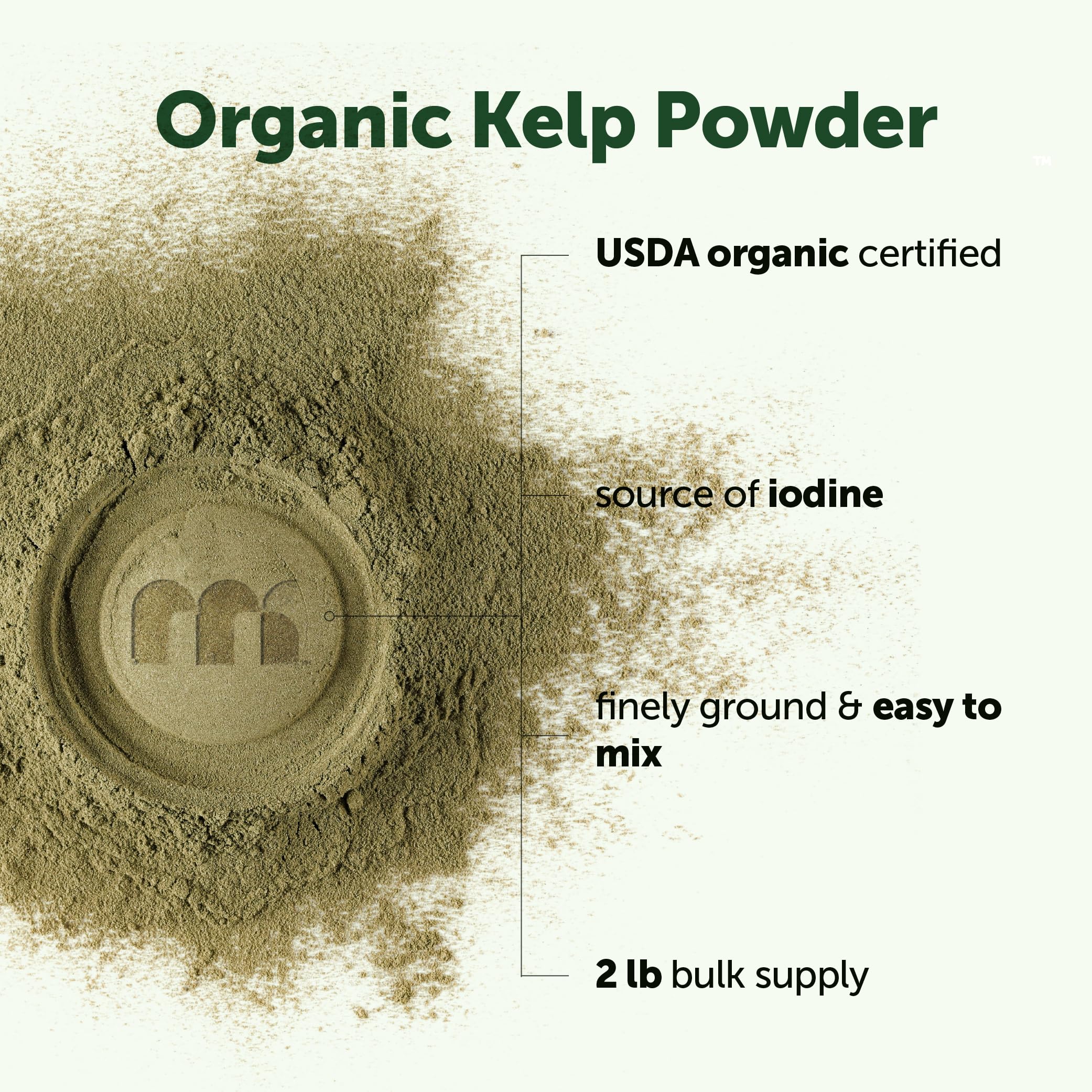 Micro Ingredients Organic Kelp Powder, 2 lb | Whole Plant Sea | Easy to Mix | Long-Lasting Supply for Smoothies, Soups, & Recipes | Source of Iodine | Non-GMO, Vegan — Amazon image 3