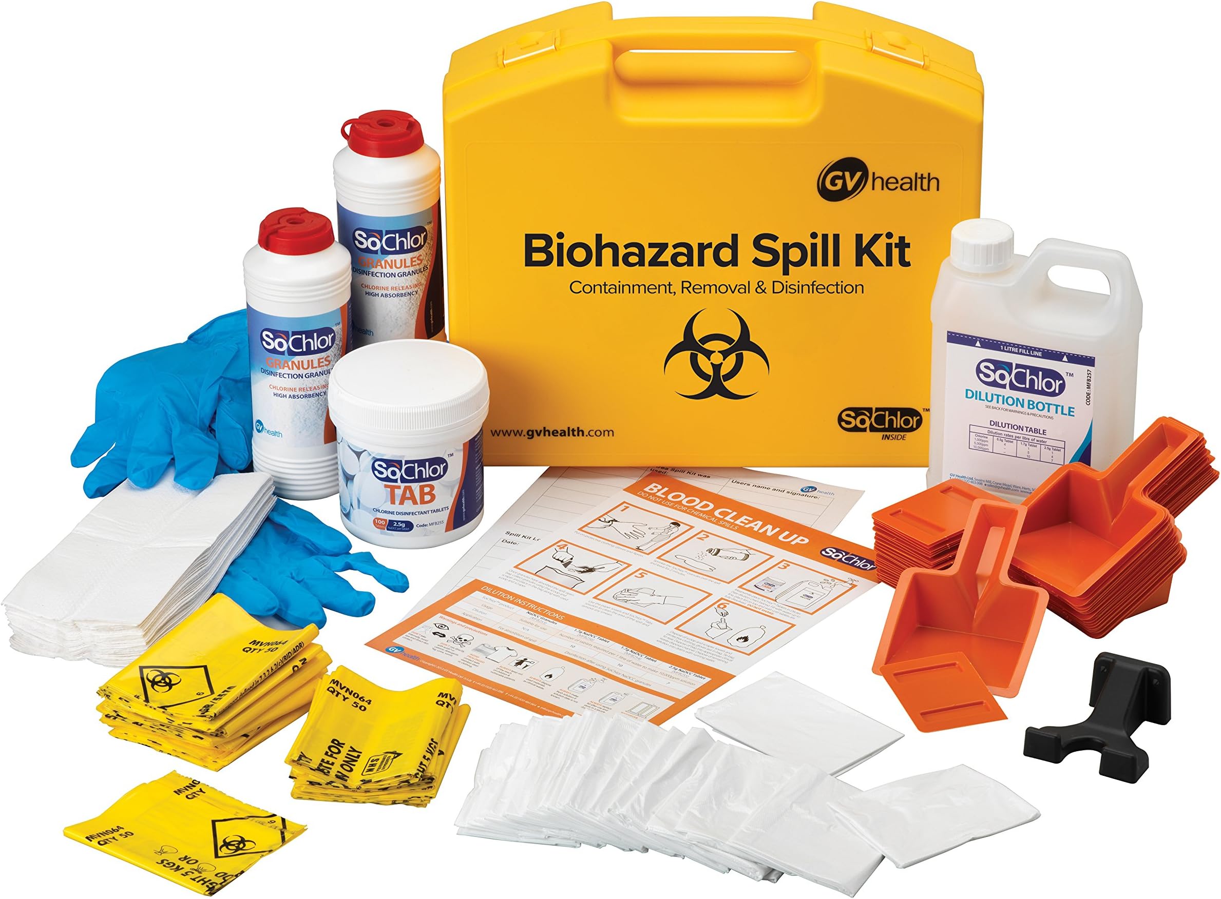 Biohazard and Bodily Fluid Multi Spill Kit - Pack of 25