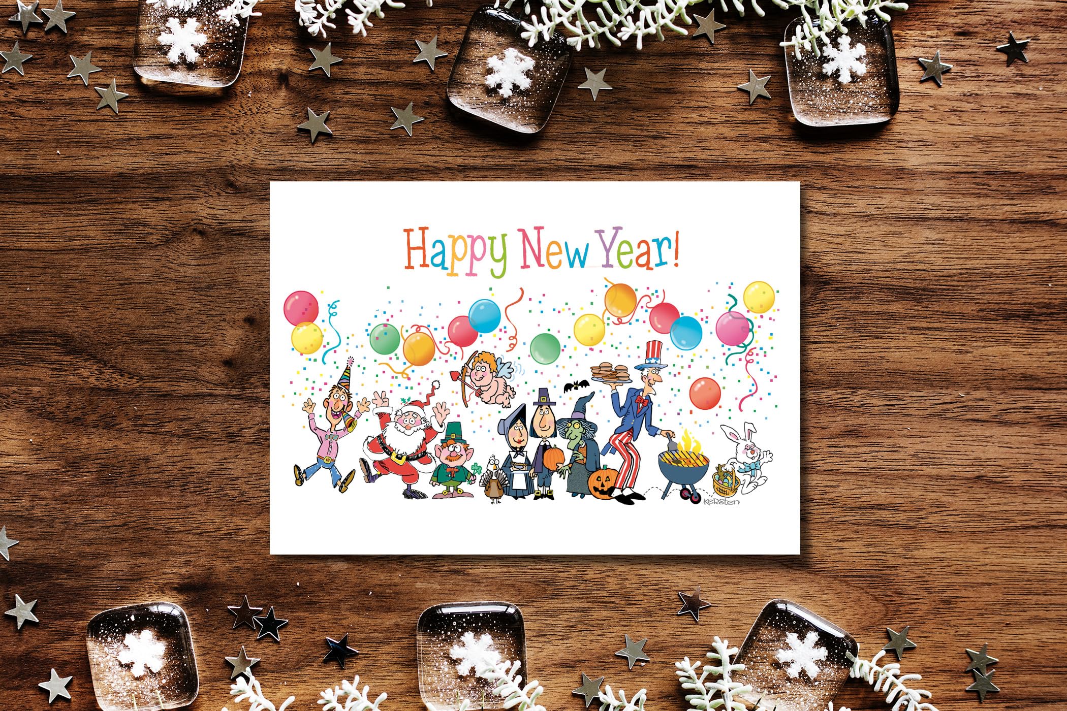 Amazon.com: Stonehouse Collection Happy New Year Cards - 12 Funny