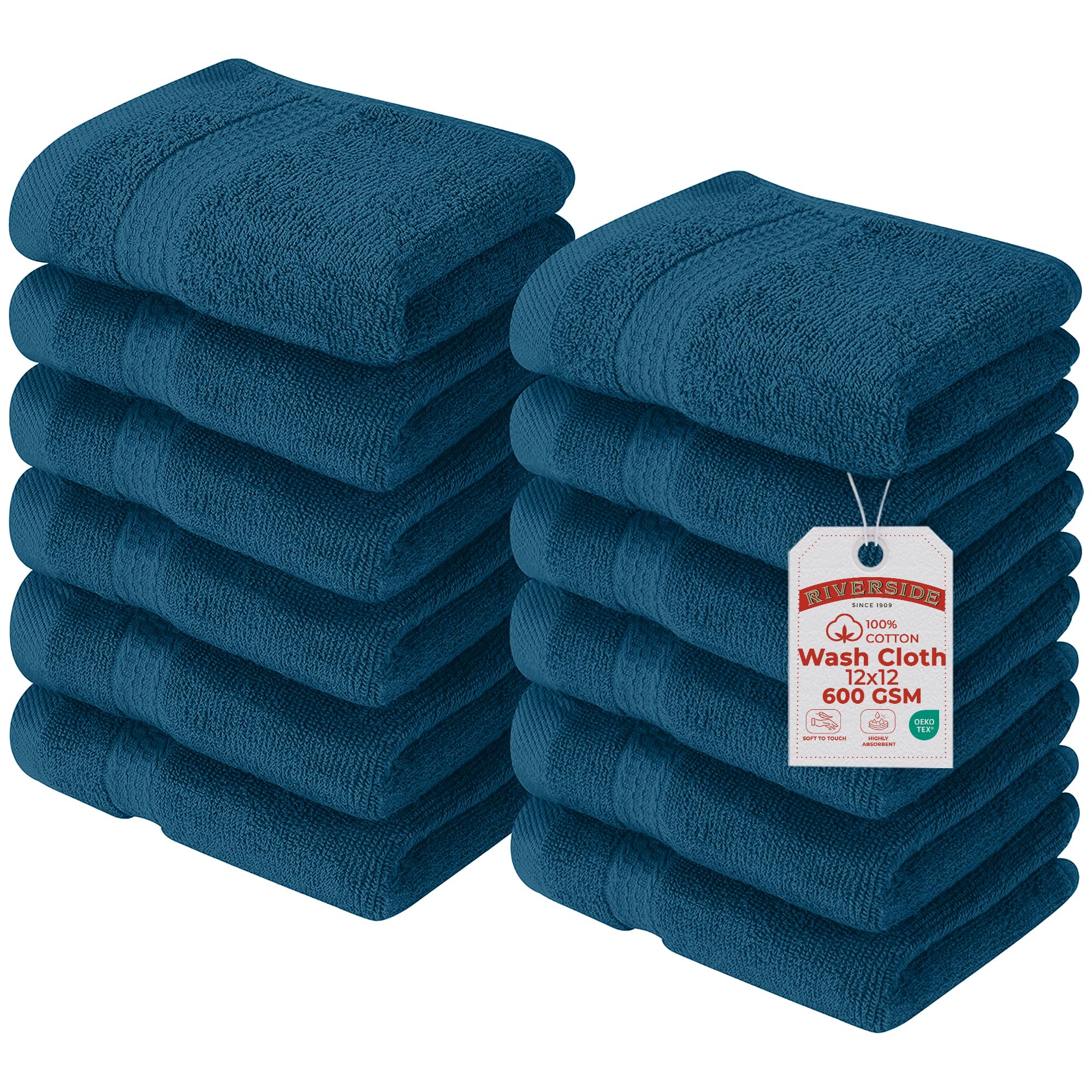 RIVERSIDE Luxury Bath Towels - 4 Pack, Purple -20 RIVERSIDE Luxury Bath Towels - 4 Pack, Purple -20