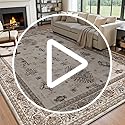 AMOAMI Vintage 2X6 Runner Rug Non Slip Soft Runners for Hallways Machine Washable Hallway Runner Bedside Rugs for Bedroom Long Rug for Hallways Entryway Laundry Room Kitchen Bathroom