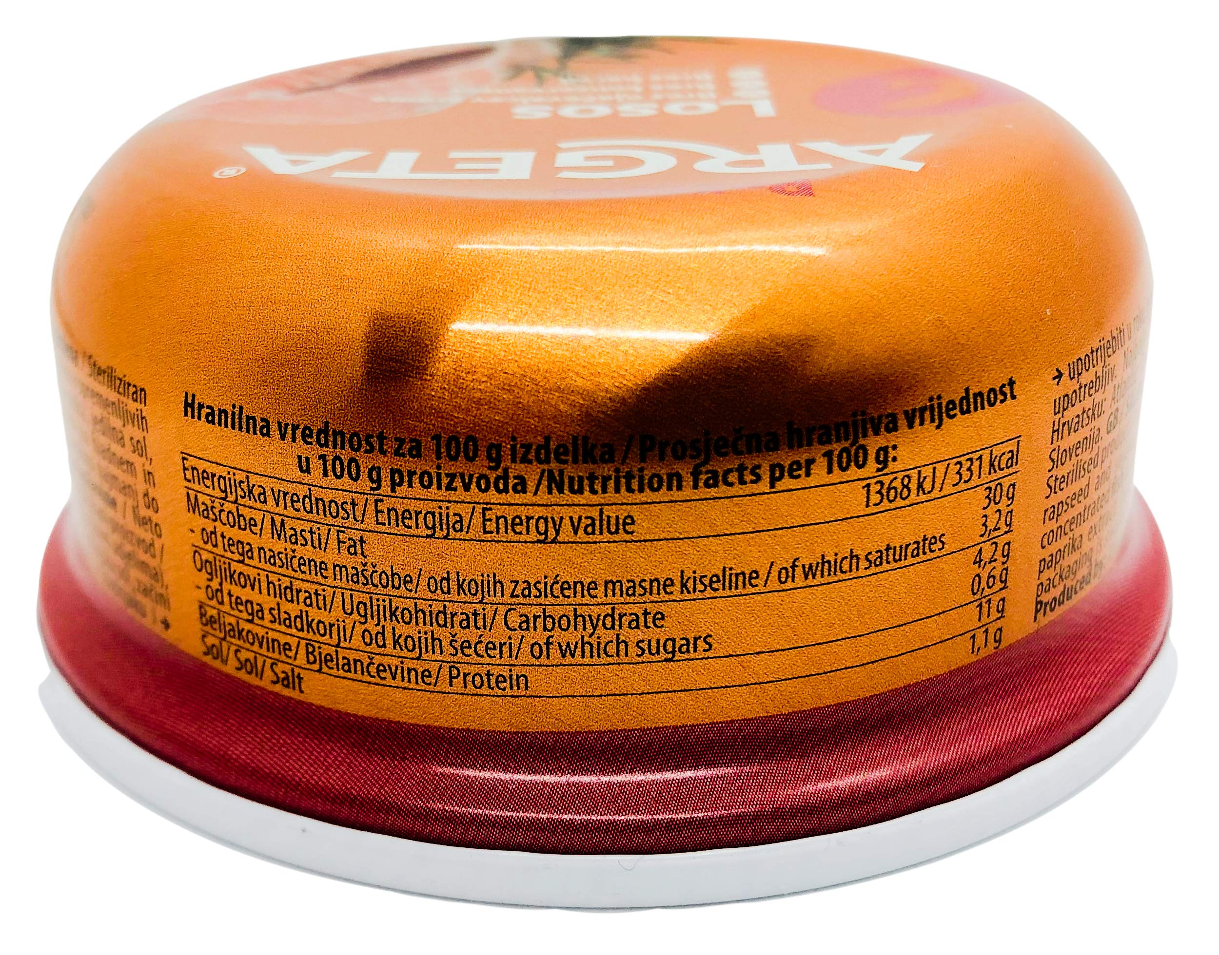 Argeta Premium Exquisite Lachspastete - 14 Dosen ausgezeichnete und köstliche Pastete - Naturaroma - Konservierungsmittel und glutenfrei - 1330 Gramm (95 Gramm pro Glas x 14)