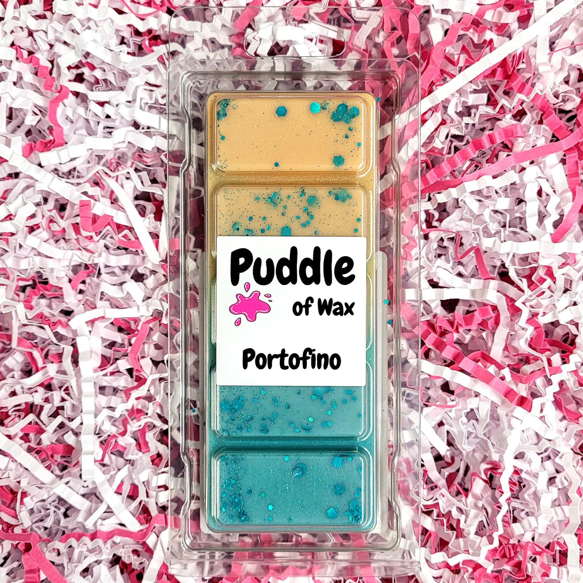 Puddle of Wax - Portofino Soy Wax Melt Snap Bar - 50g - Aftershave Scent - Vegan Friendly - Made in the UK