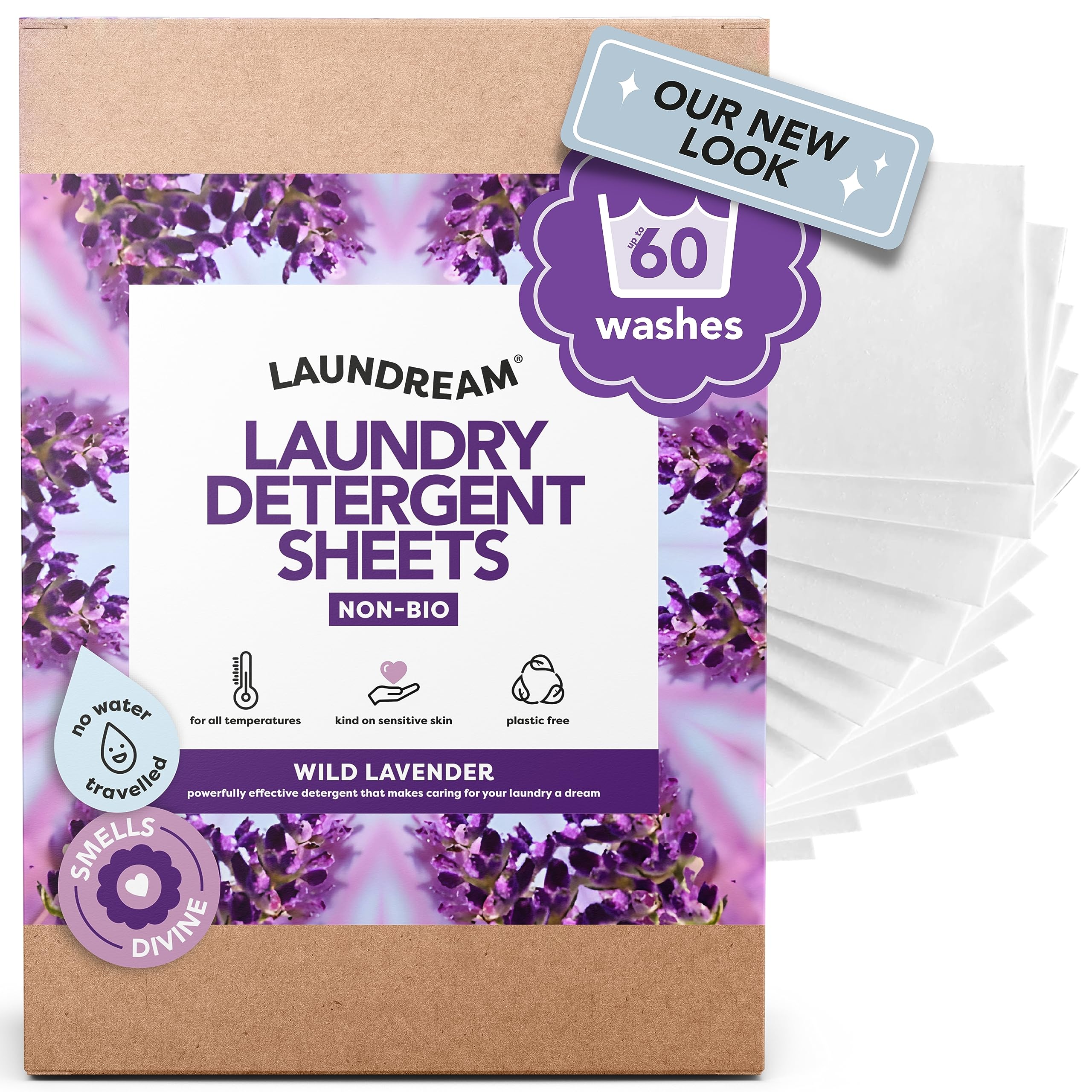 Buy LAUNDREAM by SARROSI Wild Lavender Laundry Detergent Sheets 60