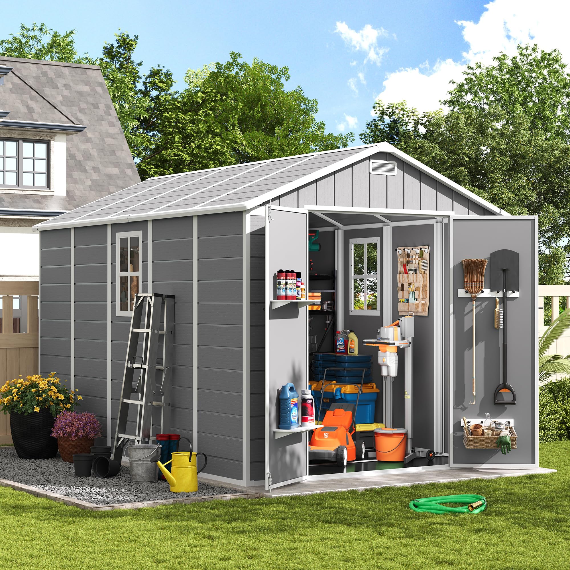 Amopatio Outdoor Storage Shed