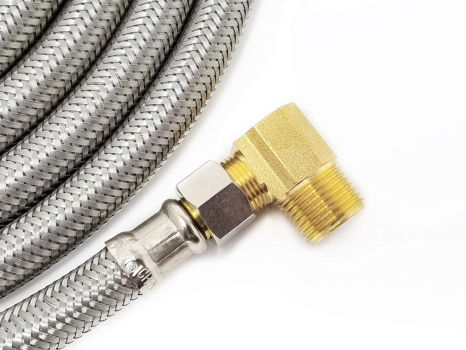 Dishwasher Hose Installation Kit - Premium Stainless Steel - Burst Proof Water Supply Line with 3/8" Compression Connections from Kelaro