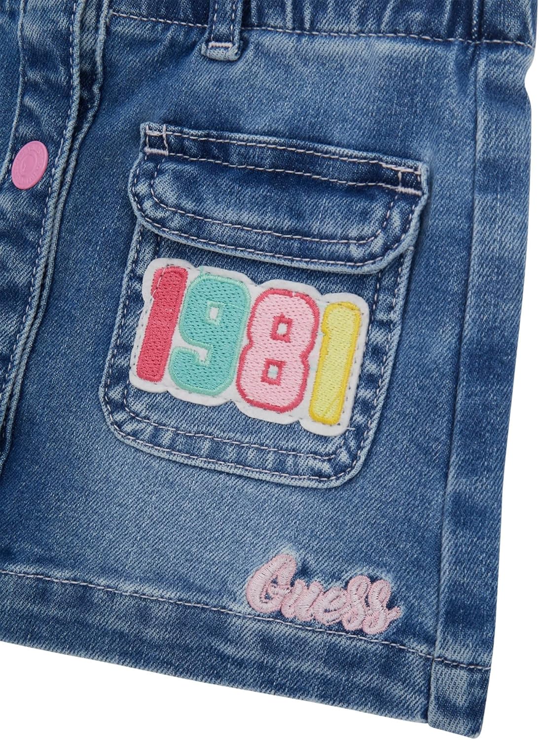 Guess Girls Eco Stretch Denim Skirt - Image 3