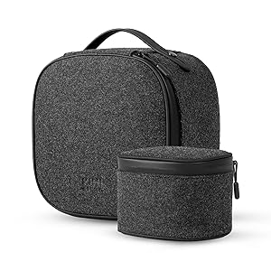 KIWI design P4 Carrying Case Compatible with Meta Quest 3S/3/2/Vision Pro Original Strap and Touch Controllers Accessories, Not for Any Elite/Halo or Battery Strap, Ideal for Travel and Home Storage