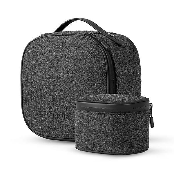 KIWI design P4 Carrying Case Compatible with Meta Quest 3S/3/2/Vision Pro Original Strap and Touch Controllers Accessories, Not for Any Elite/Halo or Battery Strap, Ideal for Travel and Home Storage