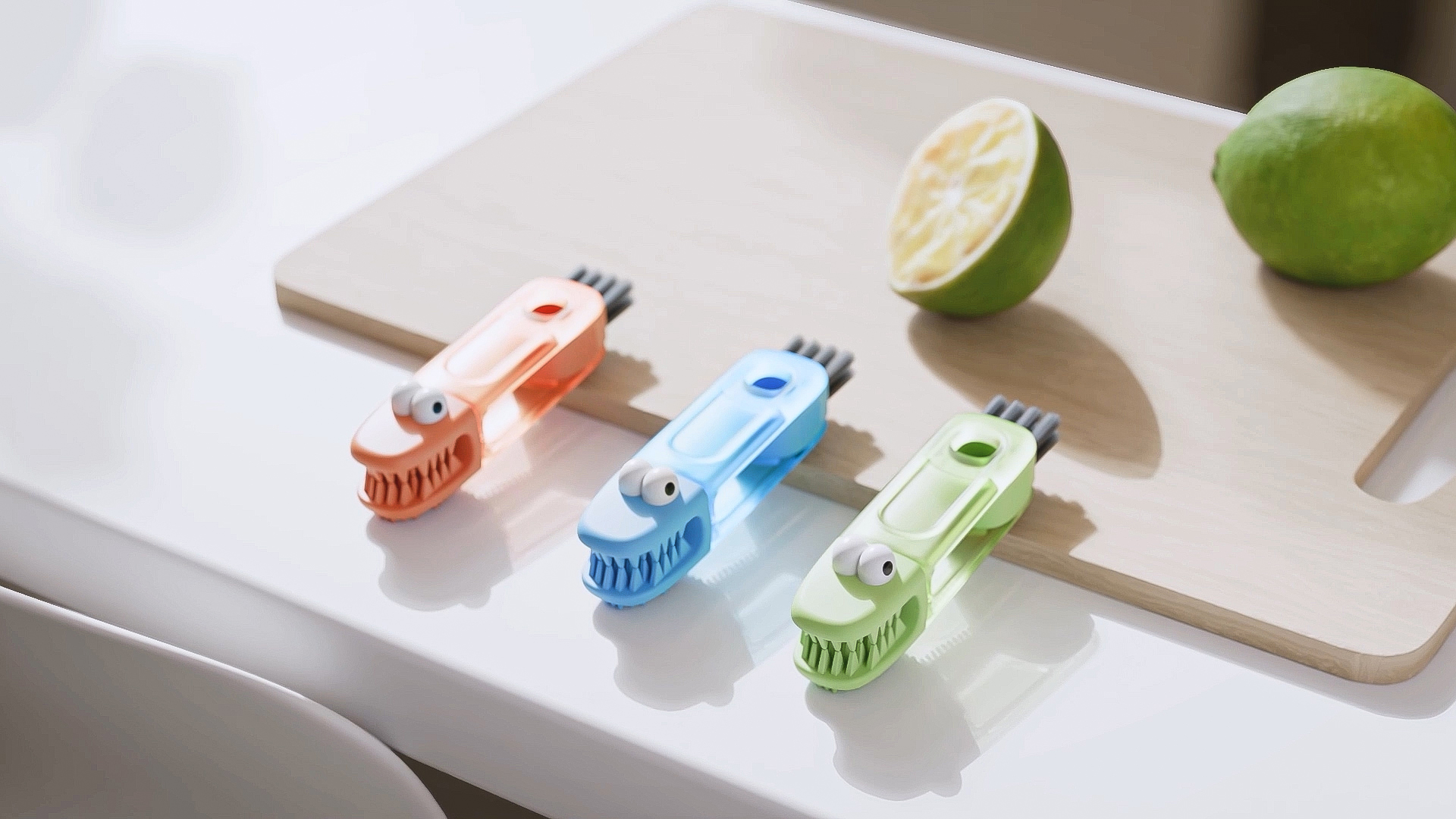 Amazon.com: 3 in 1 Cup Lid Gap Cleaning Brush Set, Multifunctional