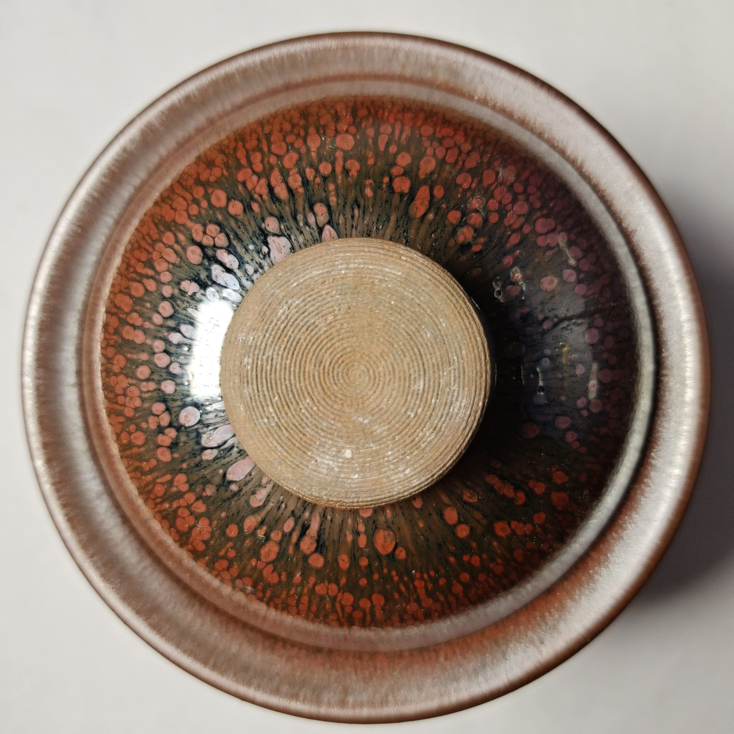 Amazon｜中国福建省南平市建阳区建窑油滴天目两才盖碗｜お点前セット