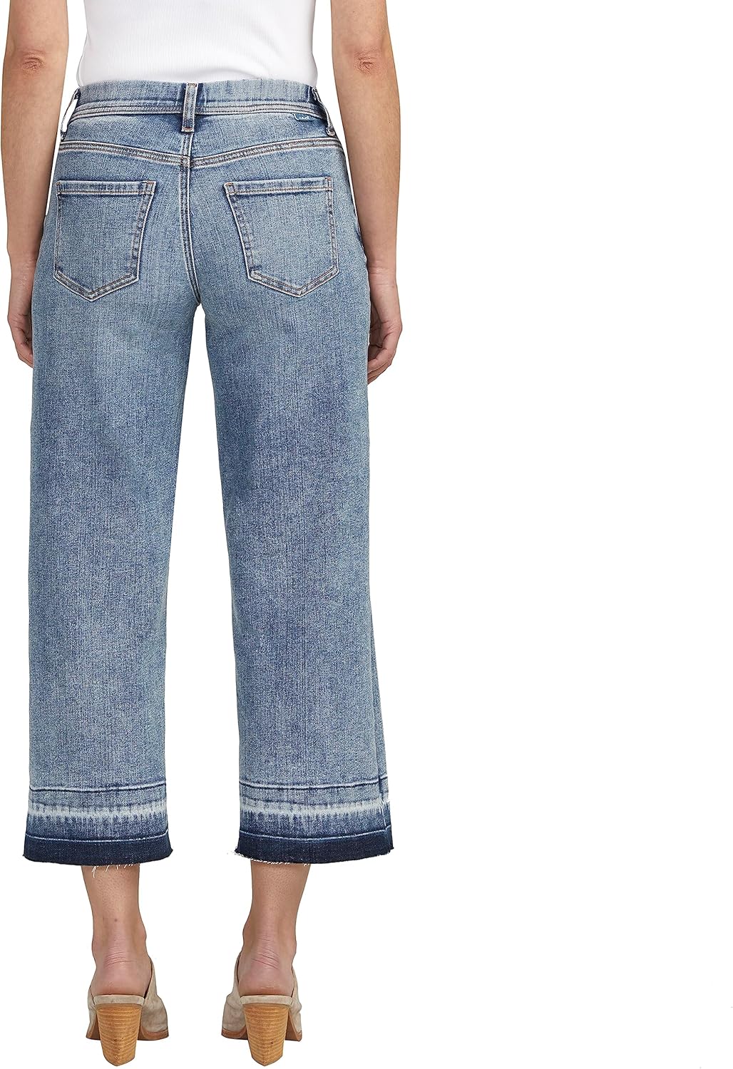 Jag Jeans Womens Ava Mid Rise Wide Leg Pull-on Jeans - Image 2