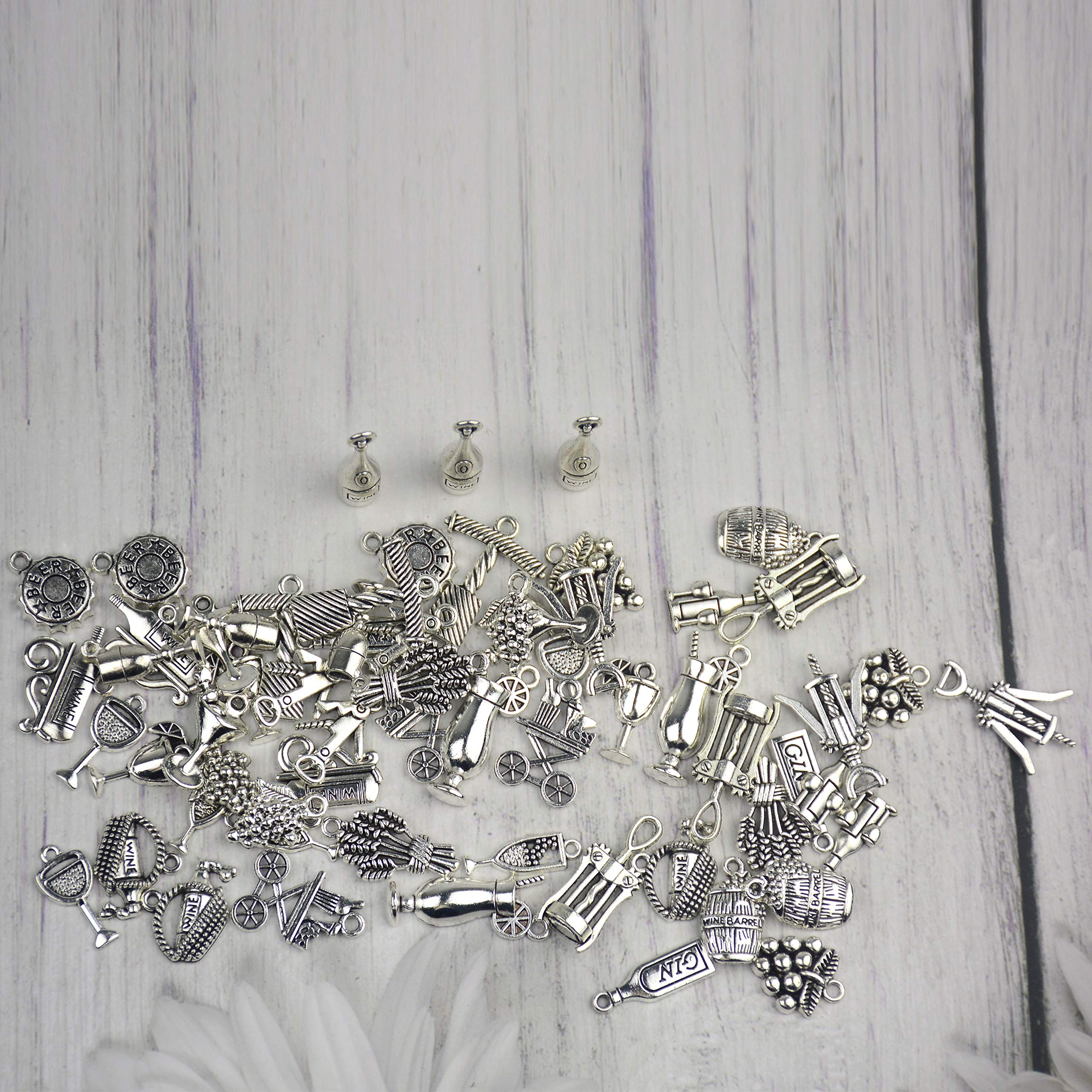 Ciondoli A Tema Bar In Lega - 72 Pezzi Vintage Per Fai Da Te Gioielli E Accessori - Foto 4