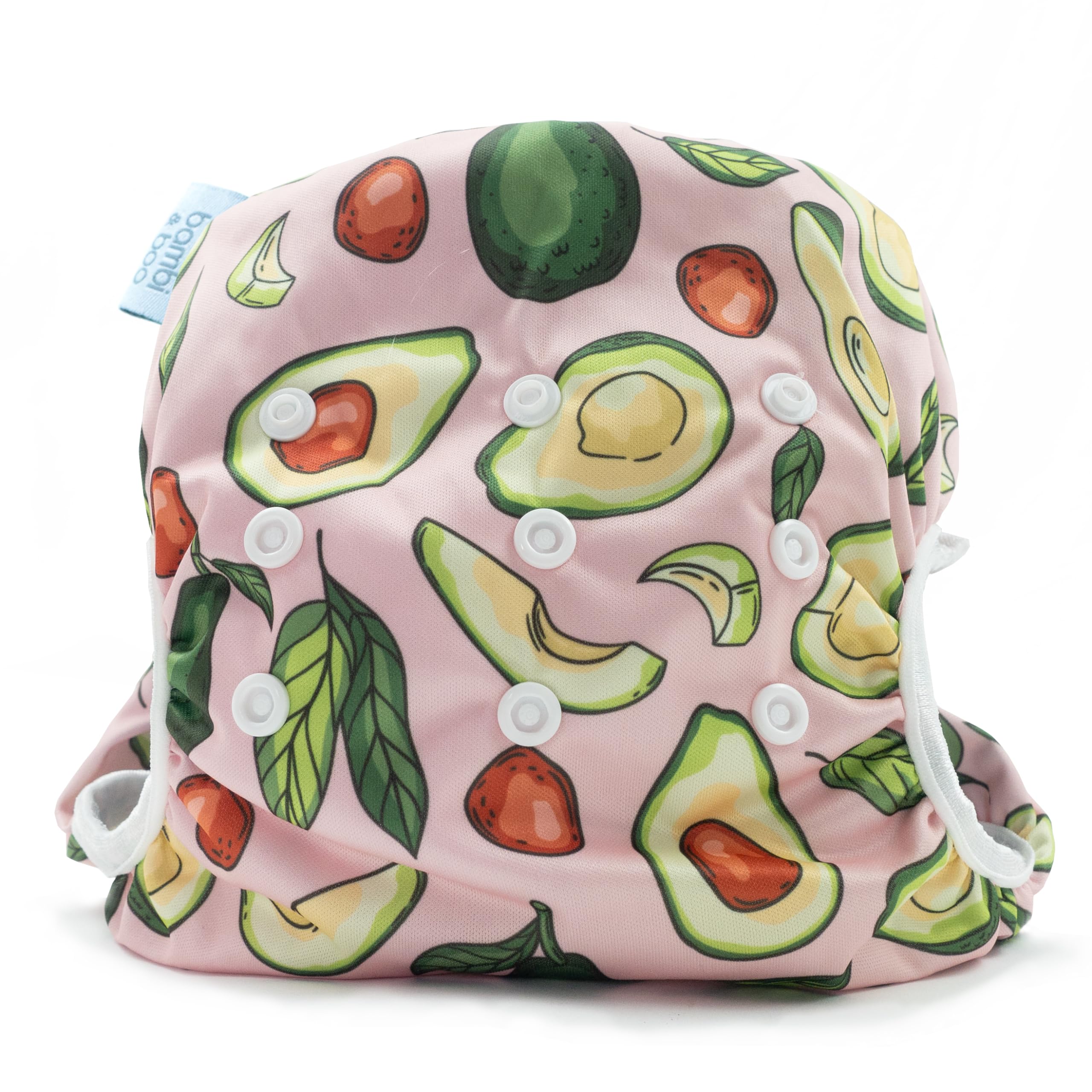 Bambio & Boo - Leak-Proof Reusable Swim Diapers, Easy-Wash Design & Fully Adjustable, 9-40 Months,19-40lbs, Soft & Breathable for Infants & Toddlers, Baby Pool & Beach Wear (Avocados)