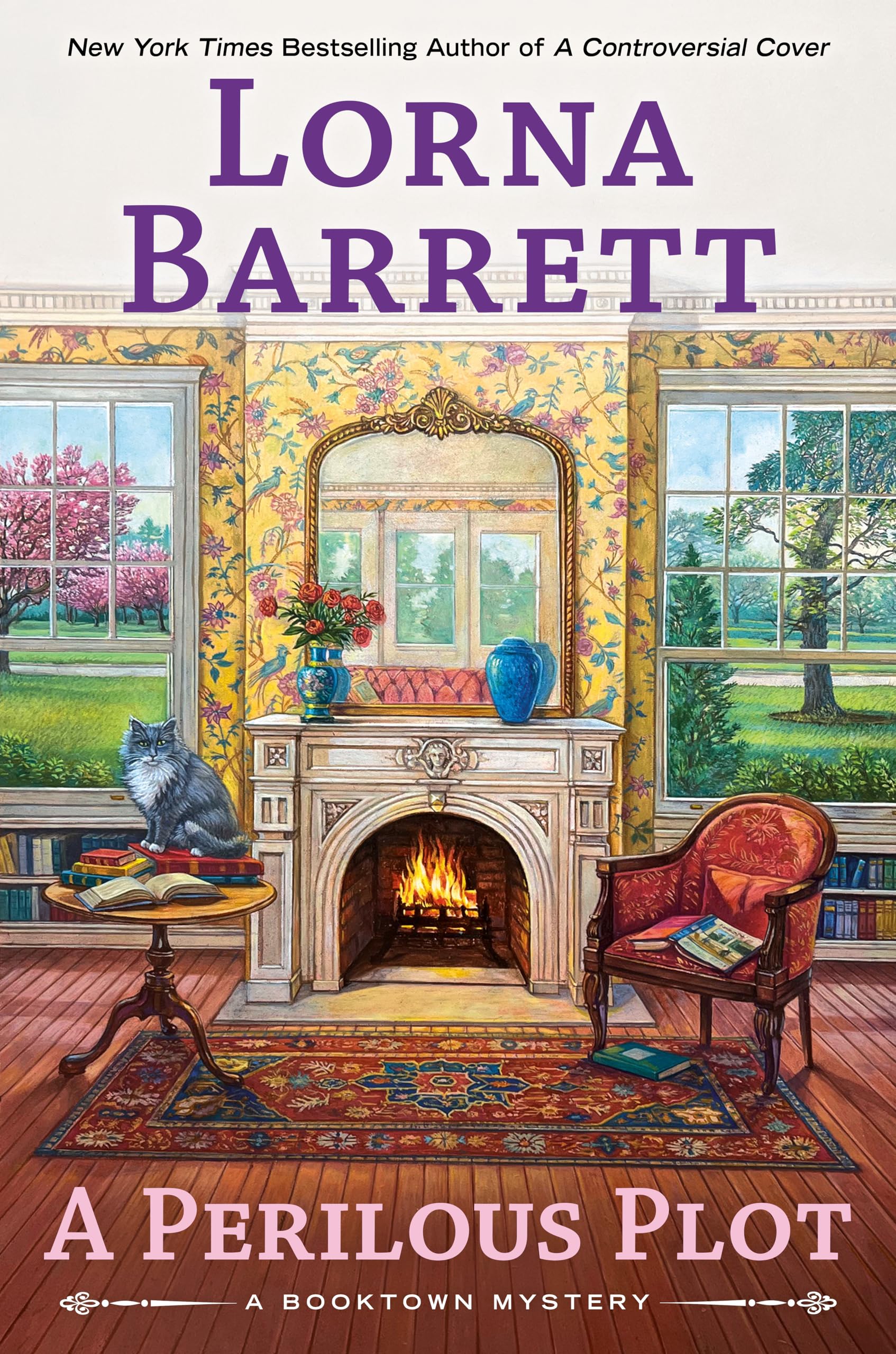 A Perilous Plot by Lorna Barrett (Hardback Book)