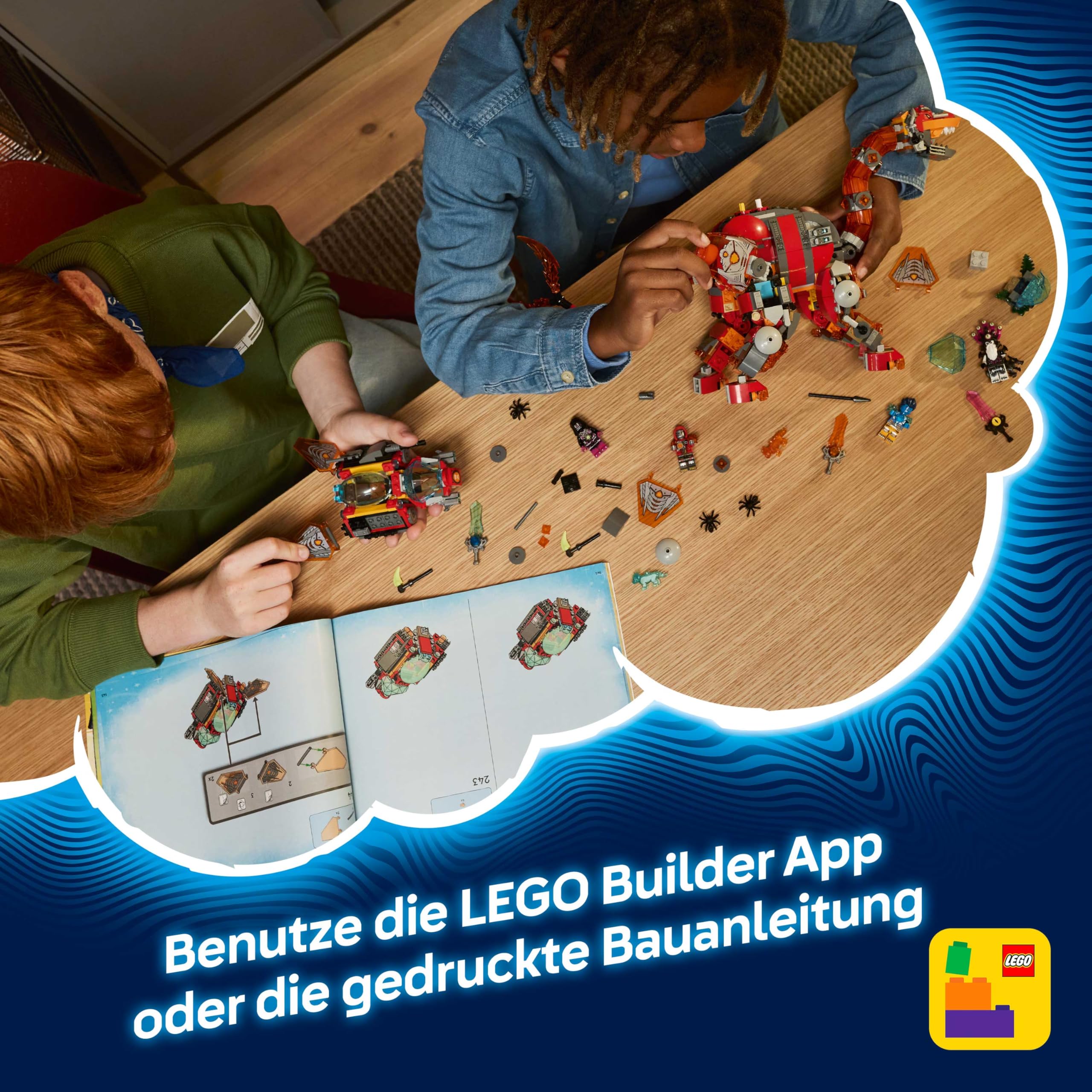 LEGO DREAMZzz 2in1 Dino-Düsenflieger - Dinosaurier Spielzeug verwandelbar in Stegosaurus - inkl. 4 Minifiguren und 2 sammelbaren Schatz-Kreaturen - Geschenk für Jungen ab 9 Jahren - 71514