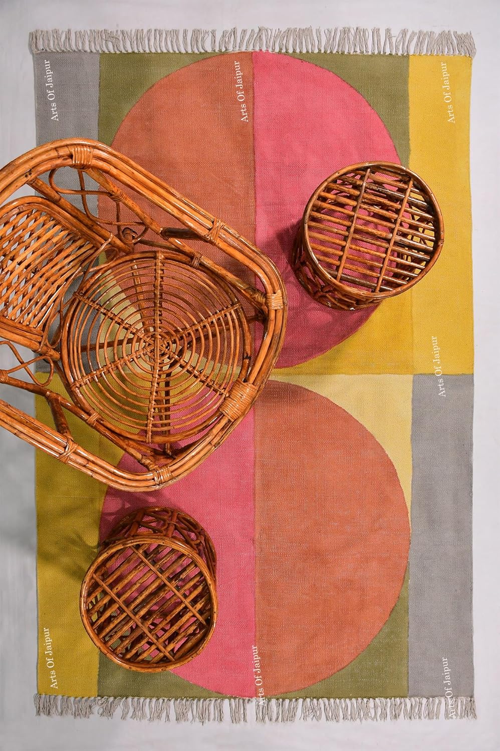 2x6 Ft Cotton Rug for Kitchen Multicolor Cotton Washable Runner Kids Room Hallway Runner Distressed Handmade Rug