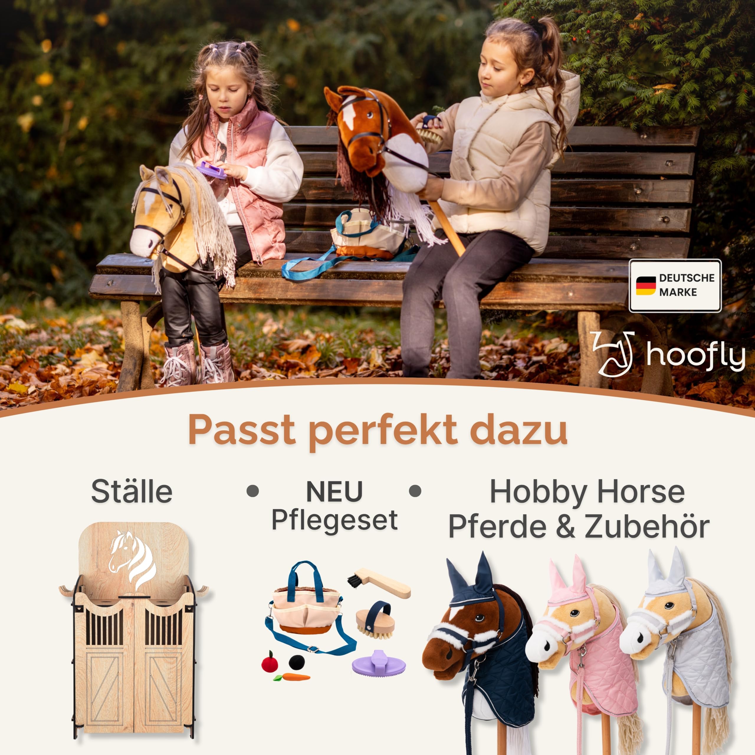 Hobby Horse Hindernis Set Höhenverstellbar bis 100 cm – 2X Turnier Hürde für Kinder & Jugendliche, Profi Hobby Horse Zubehör, Steckenpferd Parcours & Geschenk Kinder