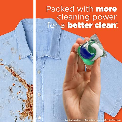 Miniatura 11 de Tide PODS - Cápsulas de jabón de detergente para ropa, Spring Meadow, 37 unidades (paquete de 3 bolsas), total de 111 unidades, compatible con HE