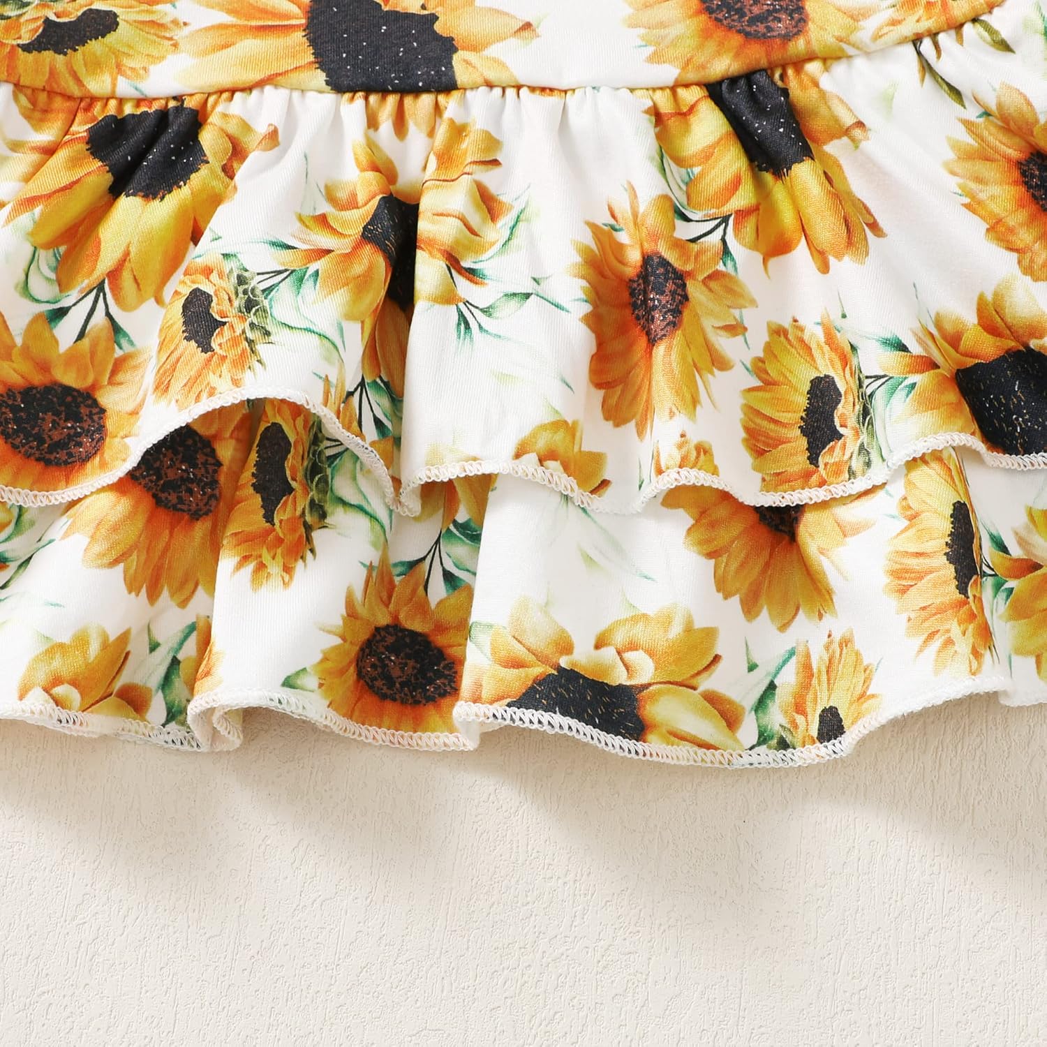 XUANHAO Baby Girl Clothes 12 18 24 Months Outfits For Infant Toddler Denim Girls' Clothing Ruffle Top Ripped Jeans Pant Sets - Image 5