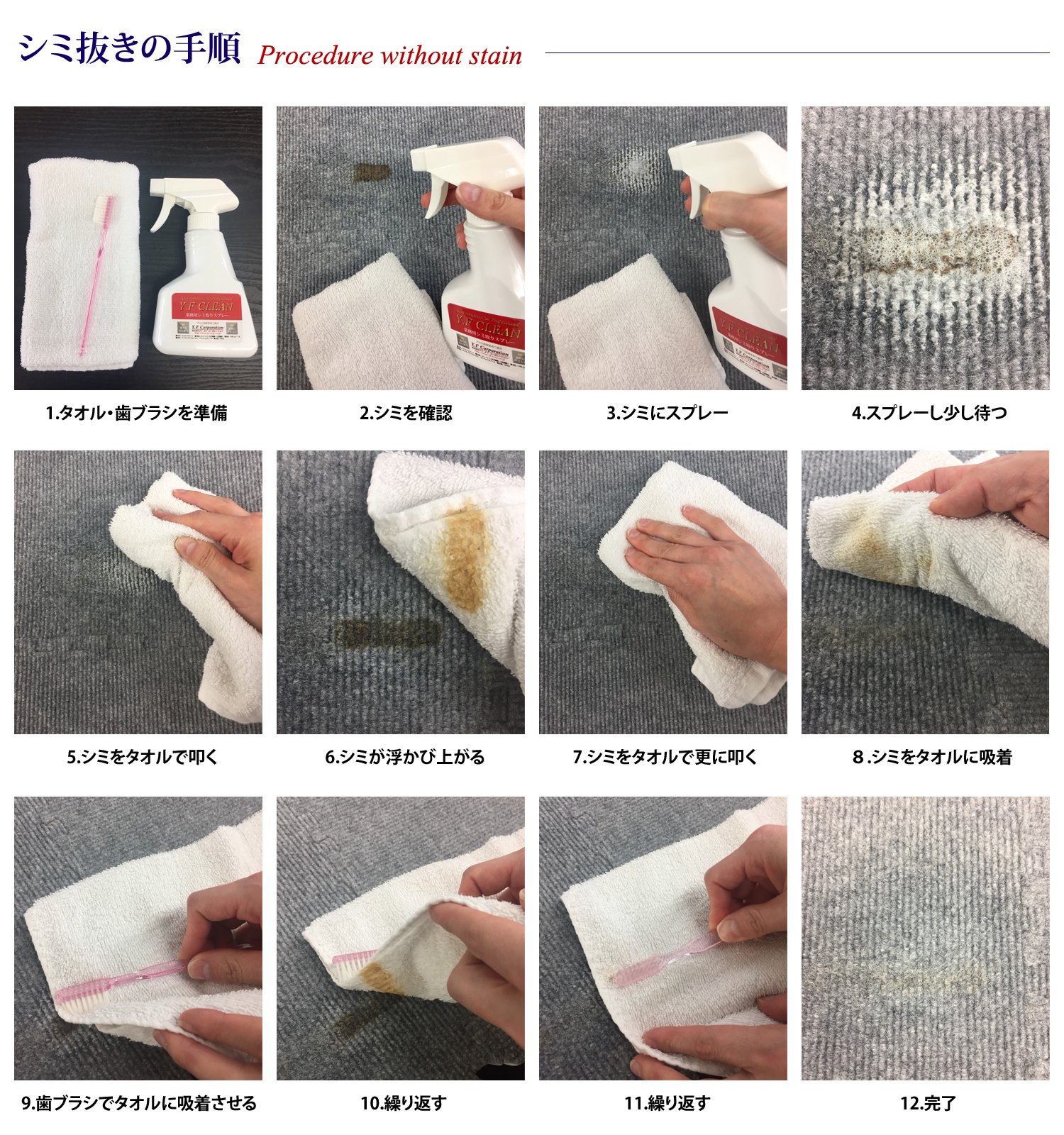Amazon.co.jp: 【プロの清掃業者ご愛用】業務用シミ取りスプレー ワイ 