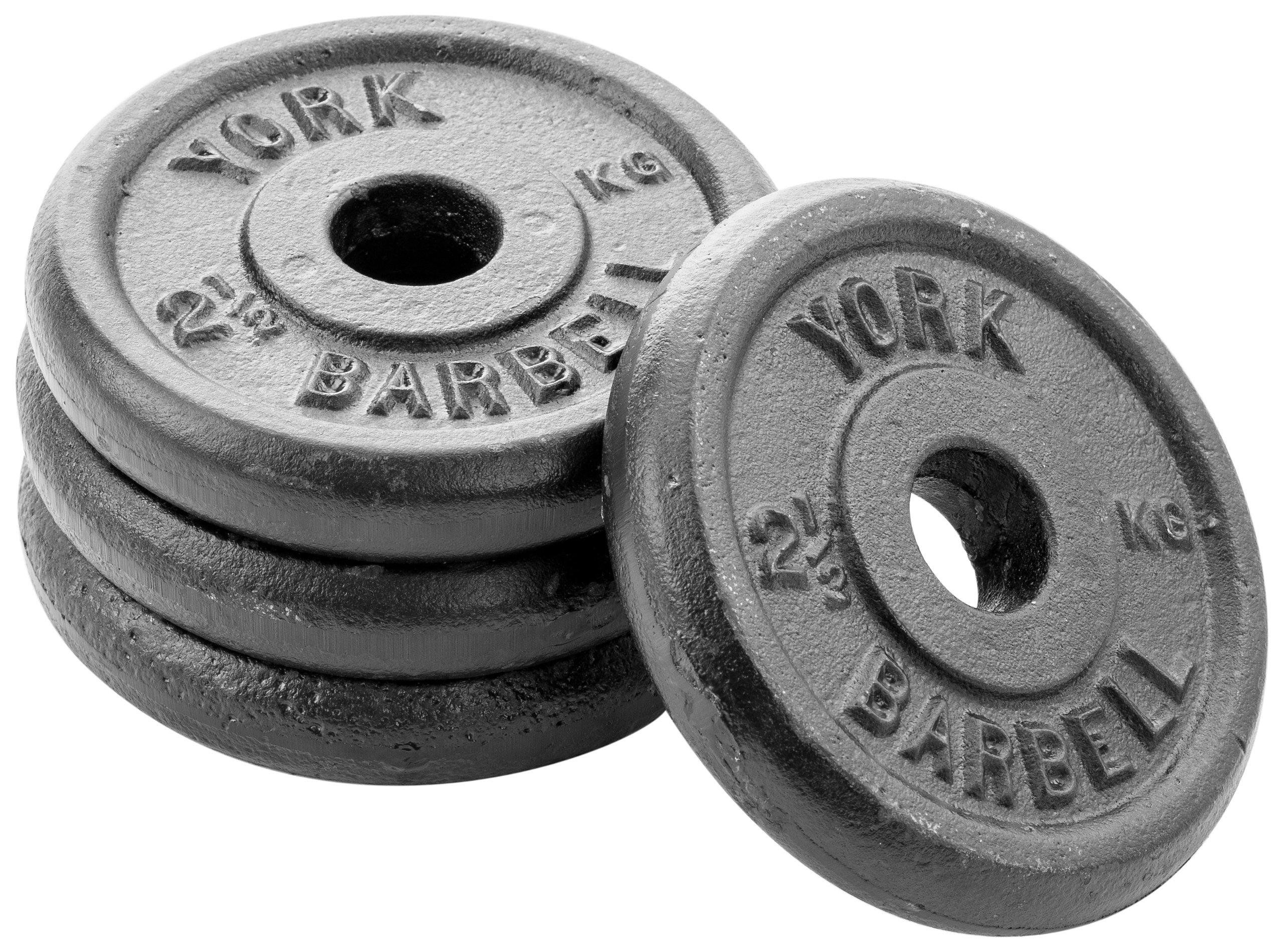 York Fitness 4 x 2.5kg Standard Cast Iron Disc Set