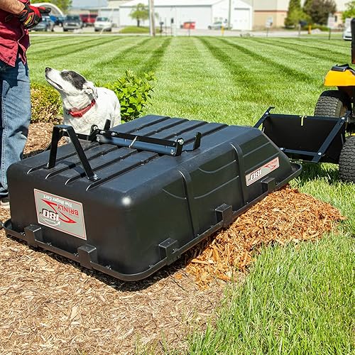 Miniatura 6 de Brinly RPC-10BH-A The Roger - Carrito volquete completo de 180 grados con cama moldeada por compresión duradera