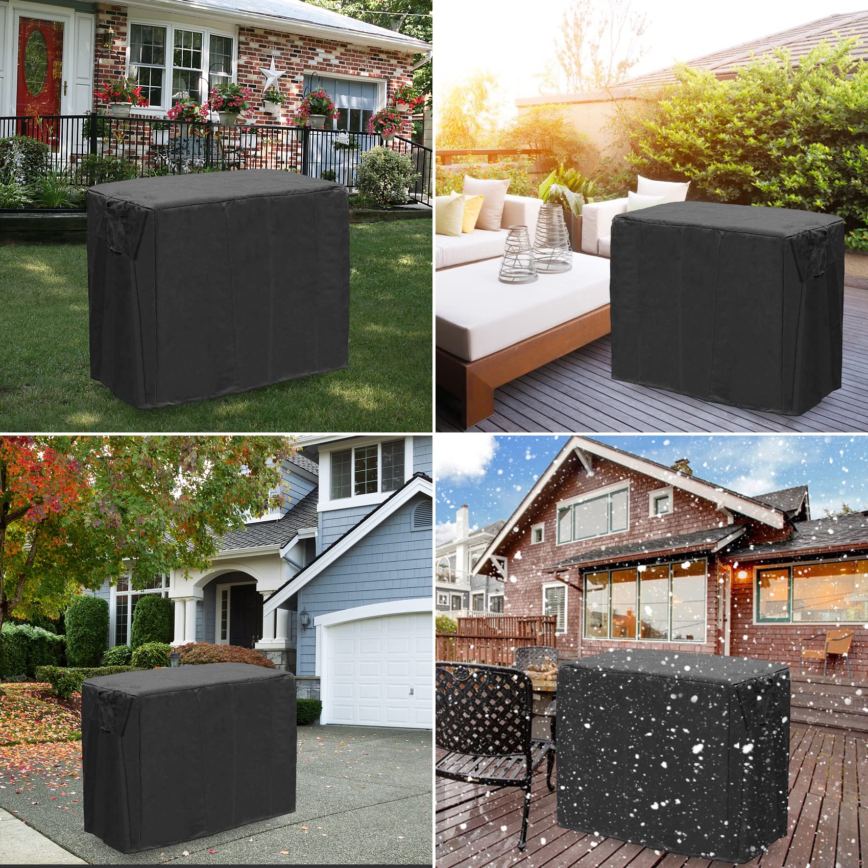 onlyfire 104 x 61 x 81 cm Housse de Chariot Plancha Exterieur - Bâche de Protection pour Barbecue - Oxford 600D - Imperméable - Anti-UV - Cordon de Serrage - Accessoire pour Barbecue
