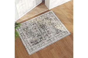 2x3 Washable Boho Rug, Soft Small Area Rug