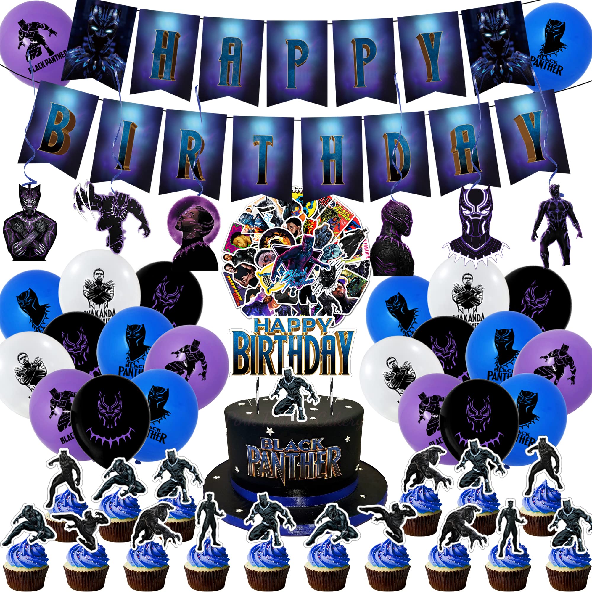 Dinoeye Black Panther Birthday Party Supplies - View #5