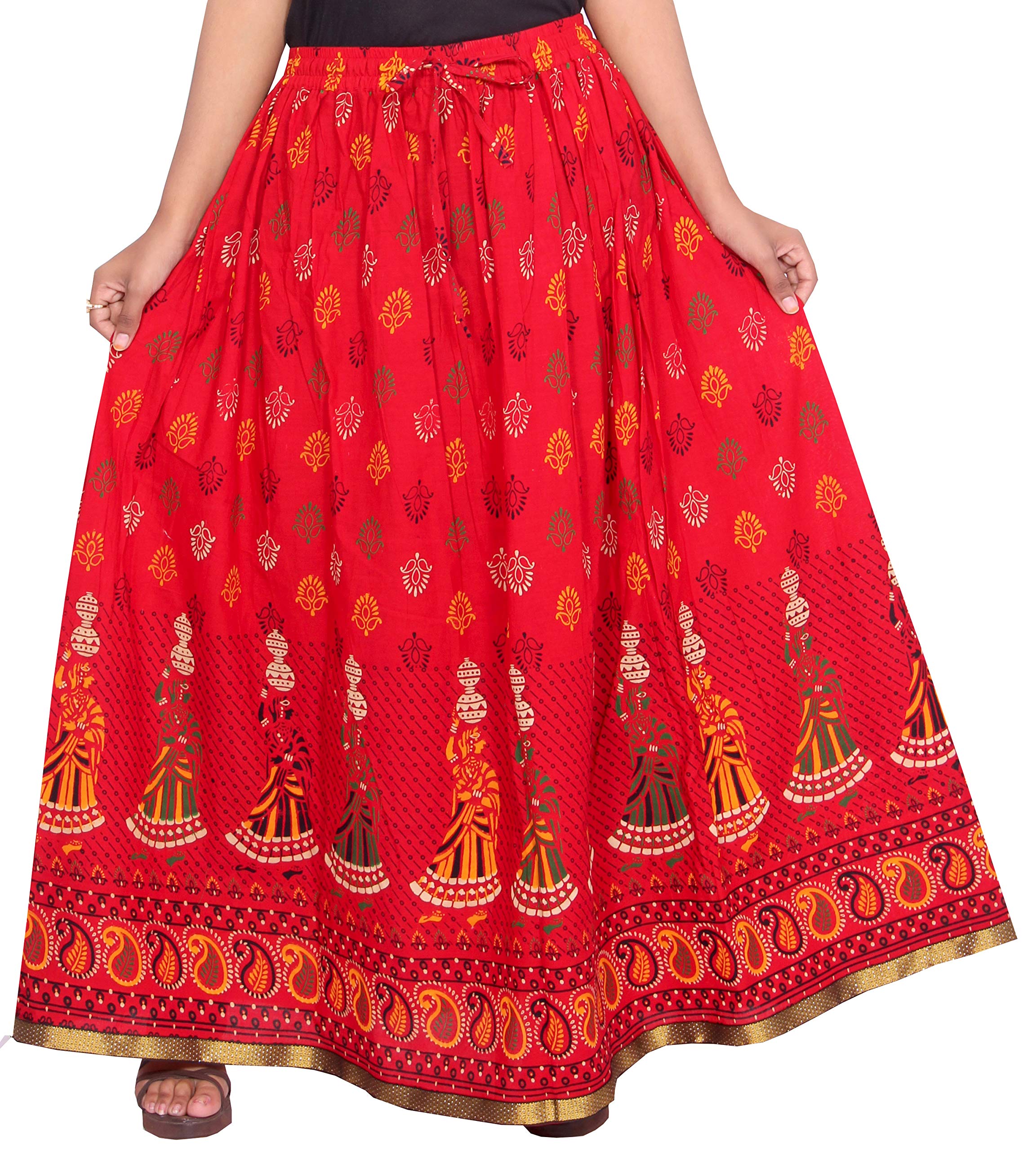 samjhi Premium Polyester Long Skirt for Women, Free Size-picture-16