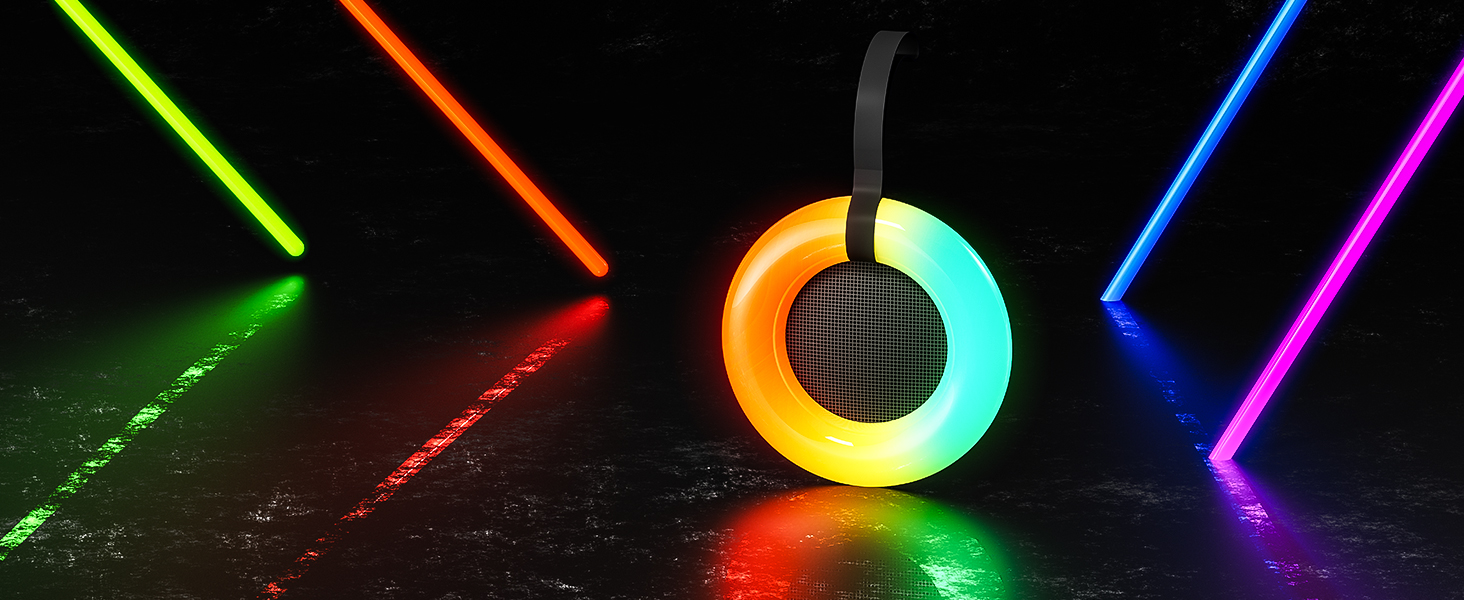 Amazon.com: Xinborry IPX7 Waterproof Speaker with Dynamic LED