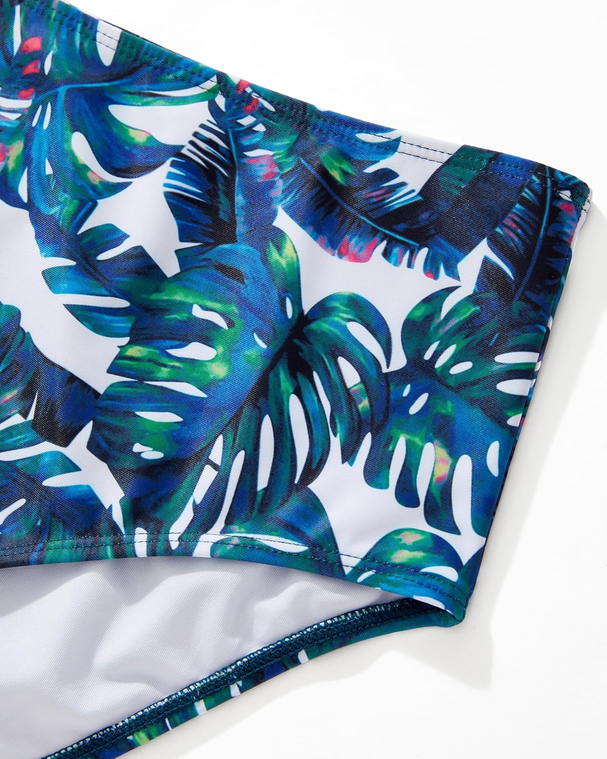 MOOSLOVER Women Twist V Neck Tankini Swimsuits High Wasited Two Piece Bathing Suits Swimwear - Image 7