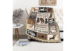 Adorable Pickle and Dot Dachshund Blanket for Cozy Snuggles