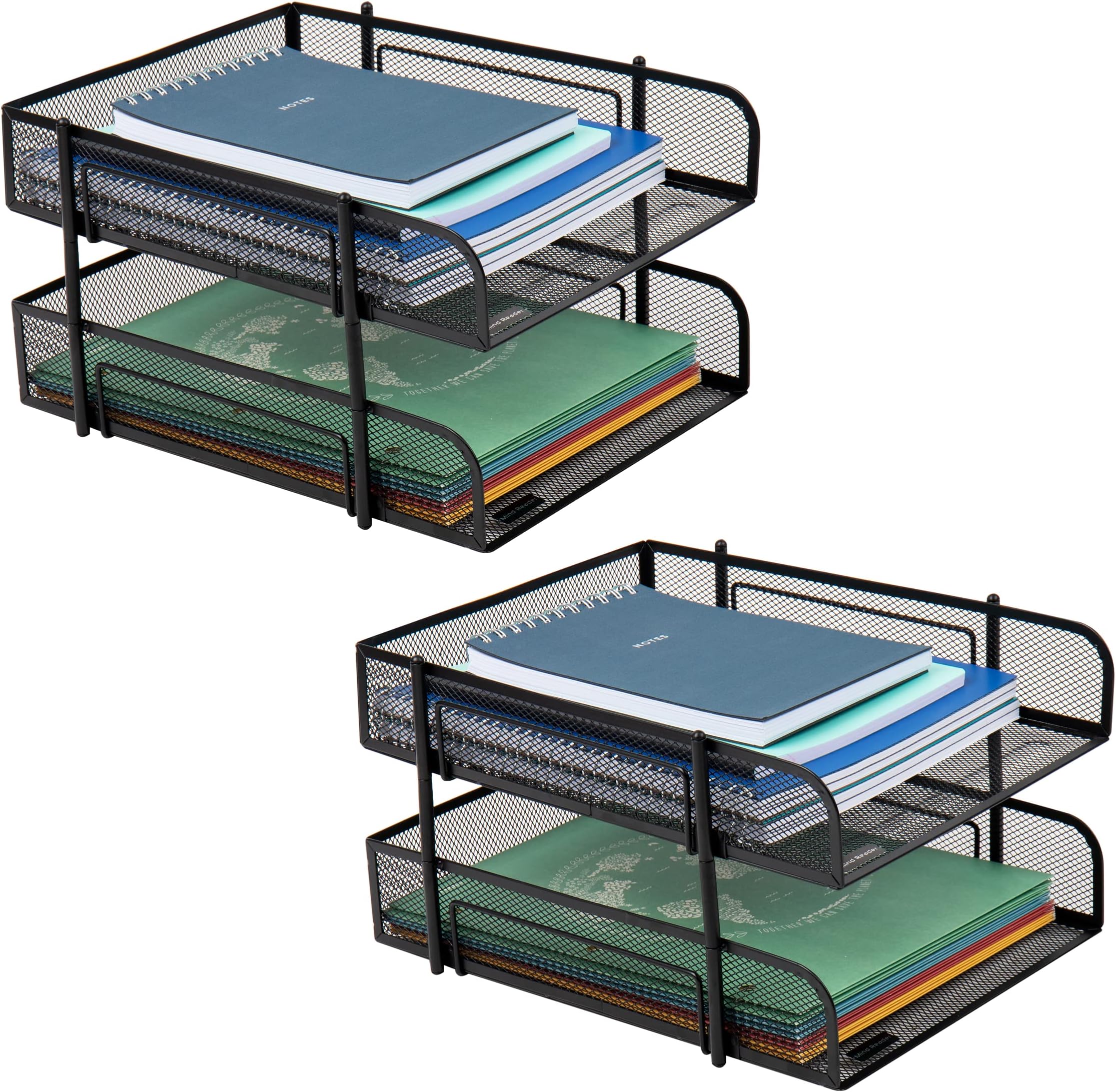Amazon.com: Mind Reader Network Collection, 2-Tier Paper Tray, Letter ...