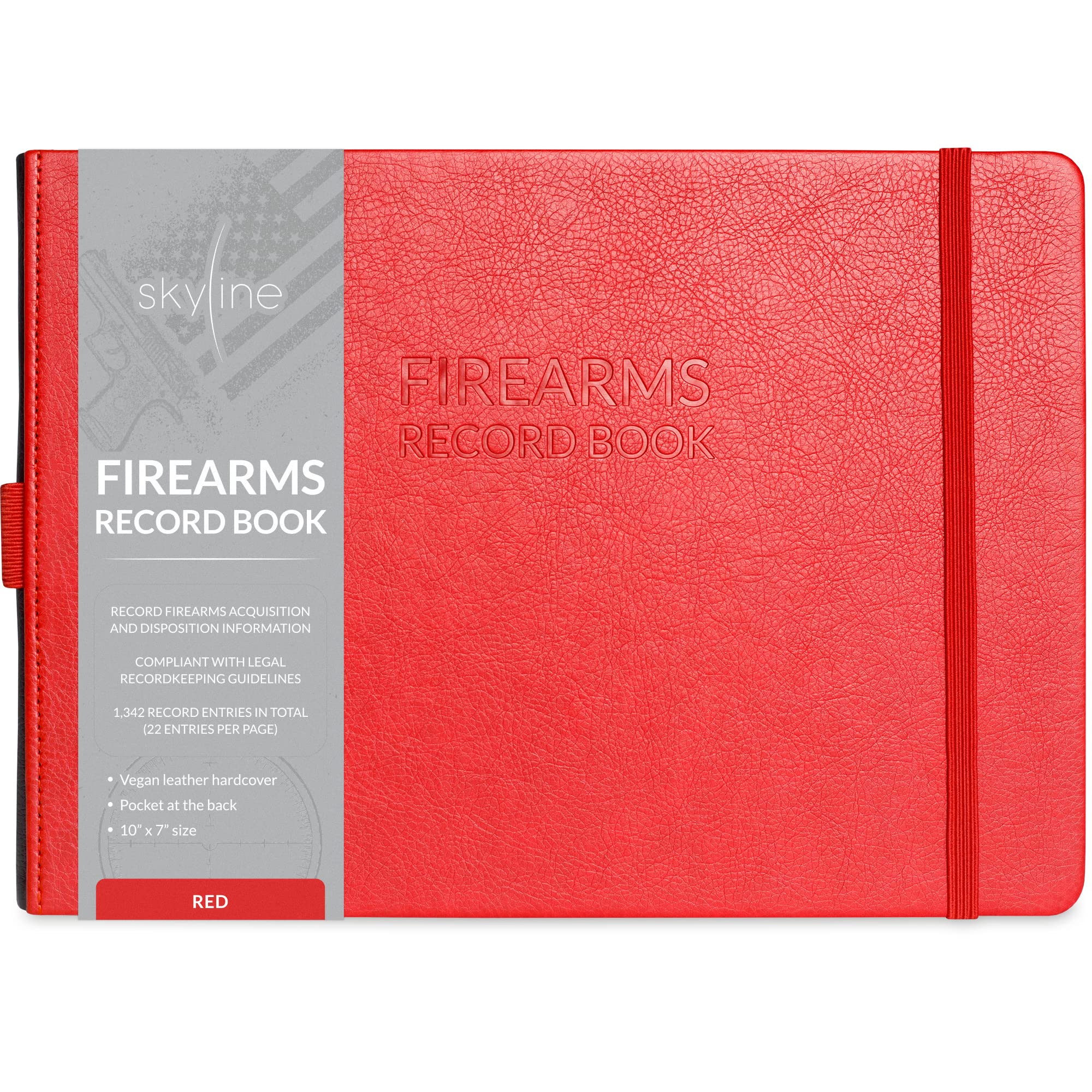 Skyline Firearms Acquisition & Disposition Record Book – Hardcover Gun Log Book for Firearm Dealers & Personal Use – Log Book for Receipt &