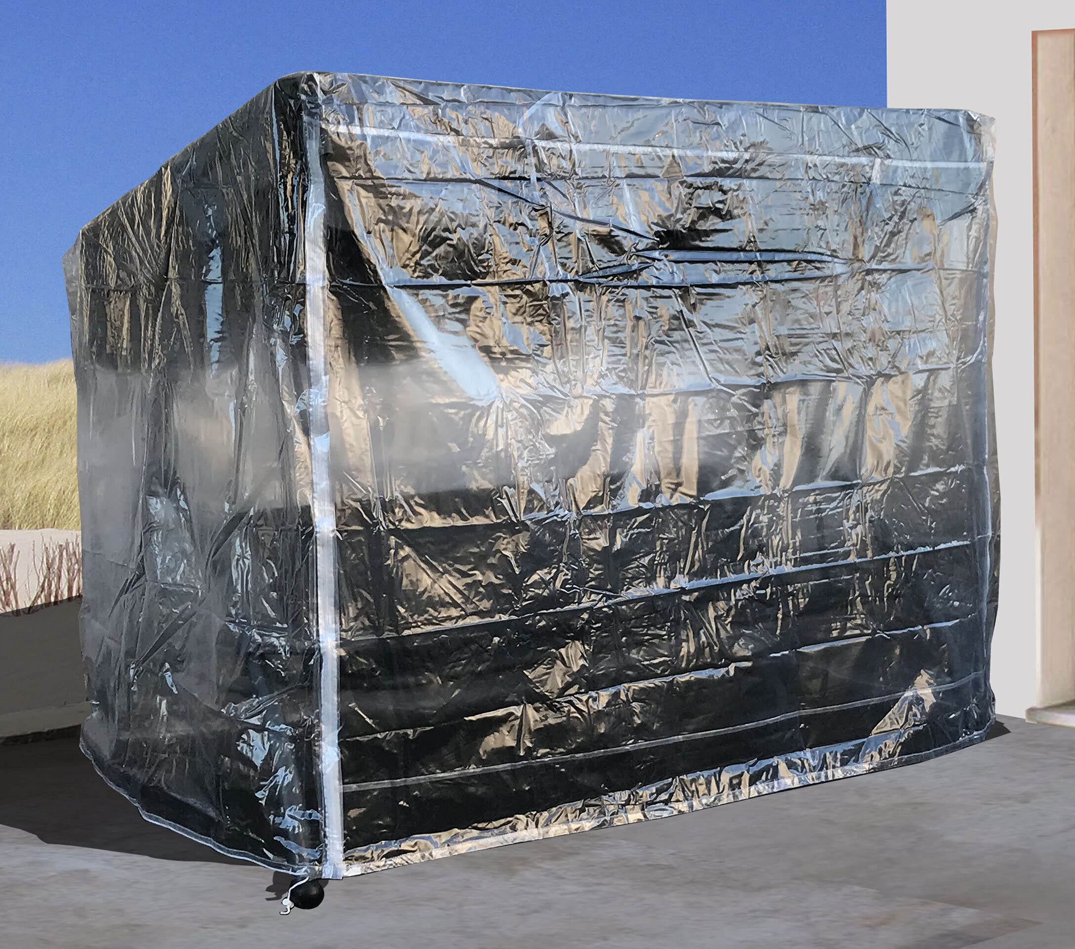 QUICK STAR Schutzhülle für Hollywoodschaukel Triumph 3 Sitzer 215x123x180cm PVC transparent