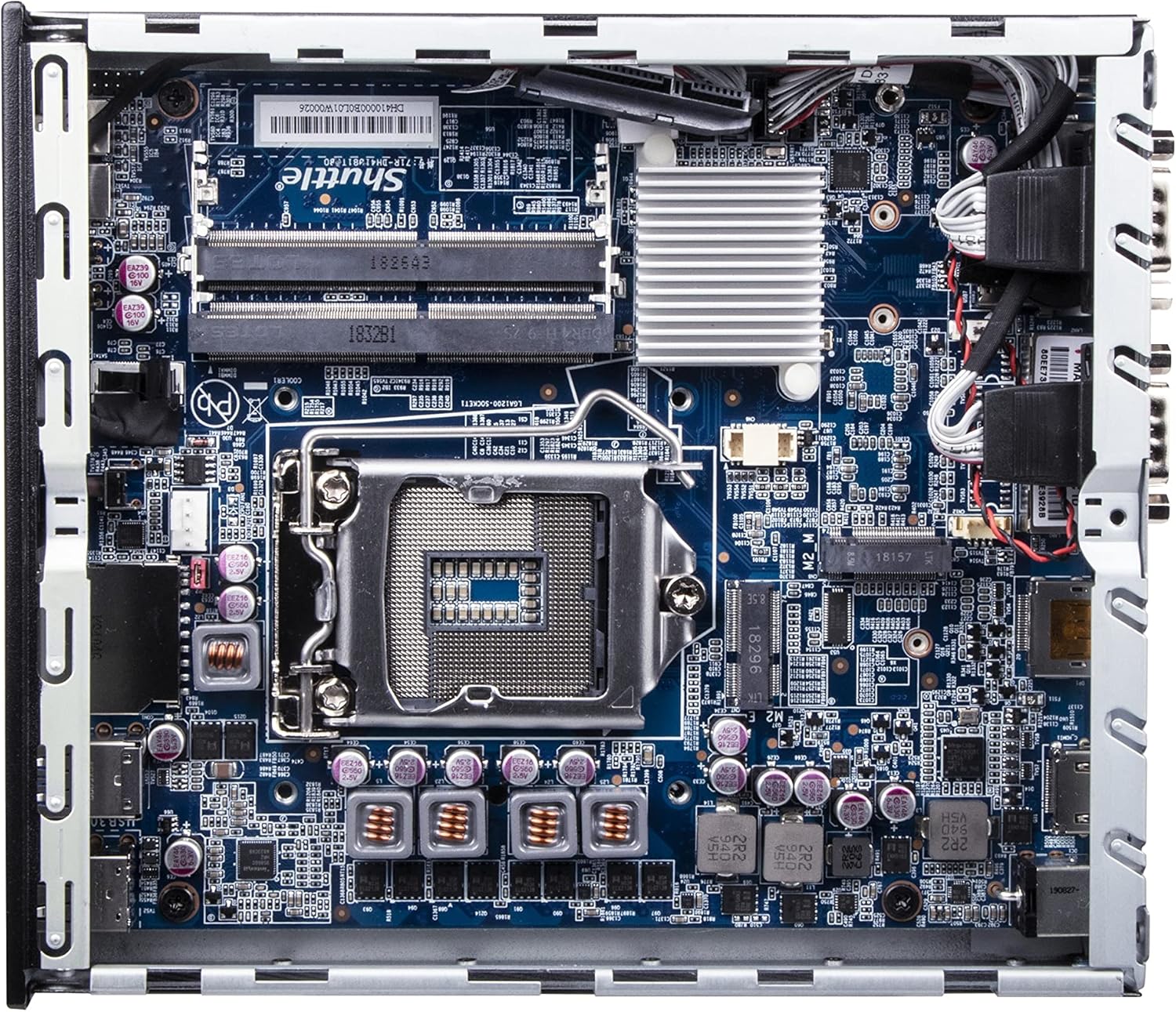 Shuttle XPC Slim DH610 Barebone PC Intel H610 Support 65W Alder Lake-s LGA1700 CPU No Ram No HDD/SSD No CPU No OS (Vesa Mount Included),Black