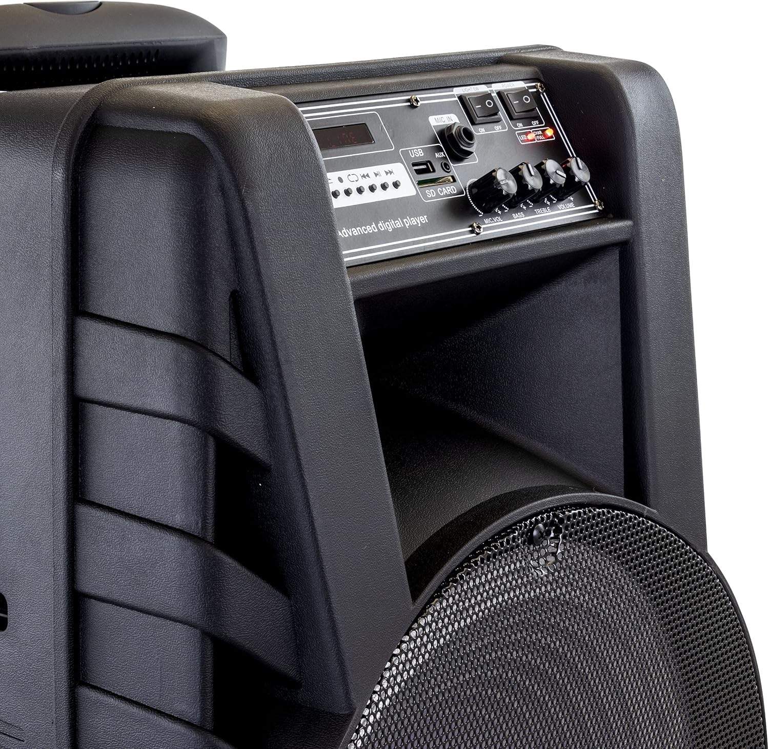 befree sound 15 inch bluetooth portable rechargeable party speaker with led lightsblackbfs 15 portable speaker