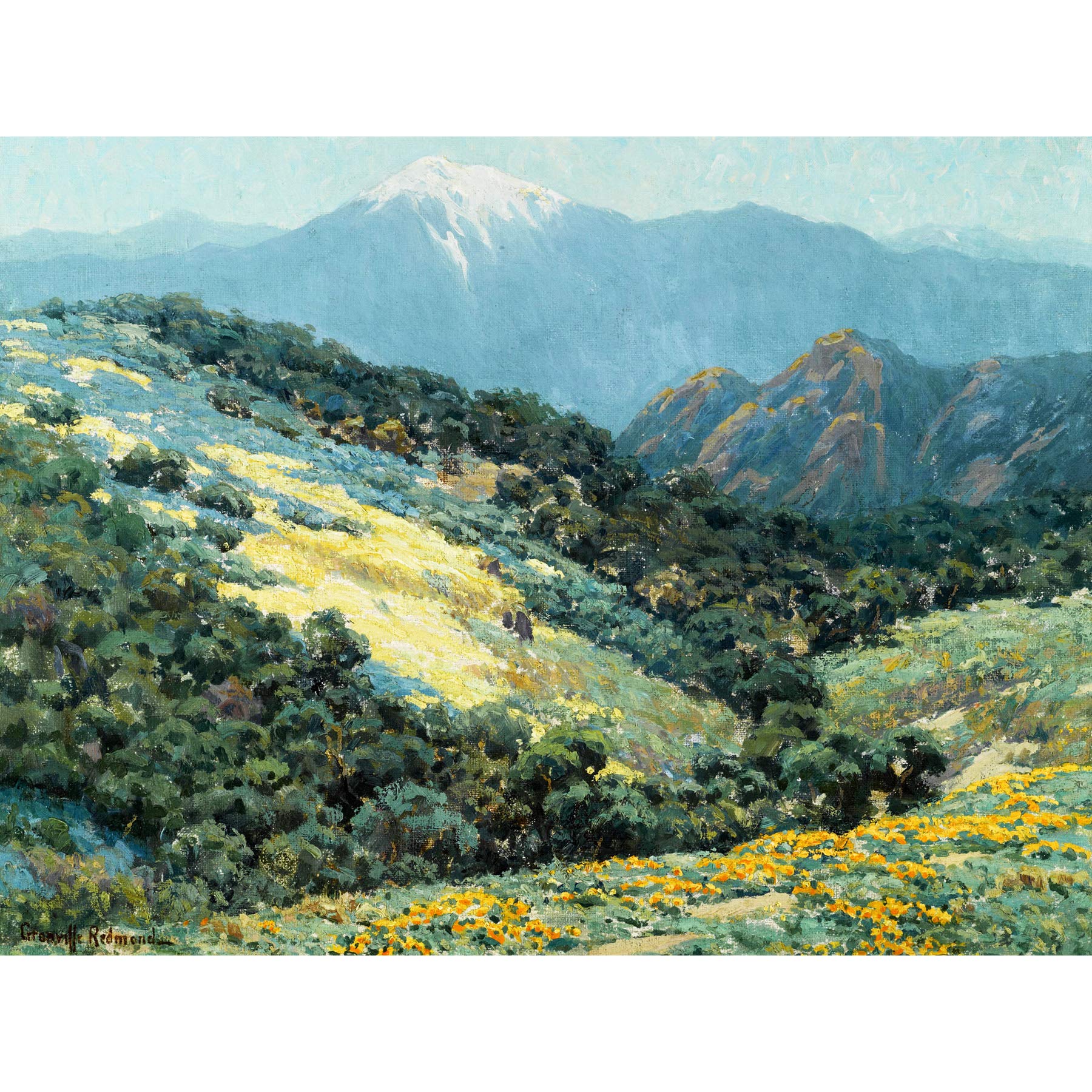 Redmond Valley Splendor Landscape Painting Large Print Poster Wall Art Decor Picture