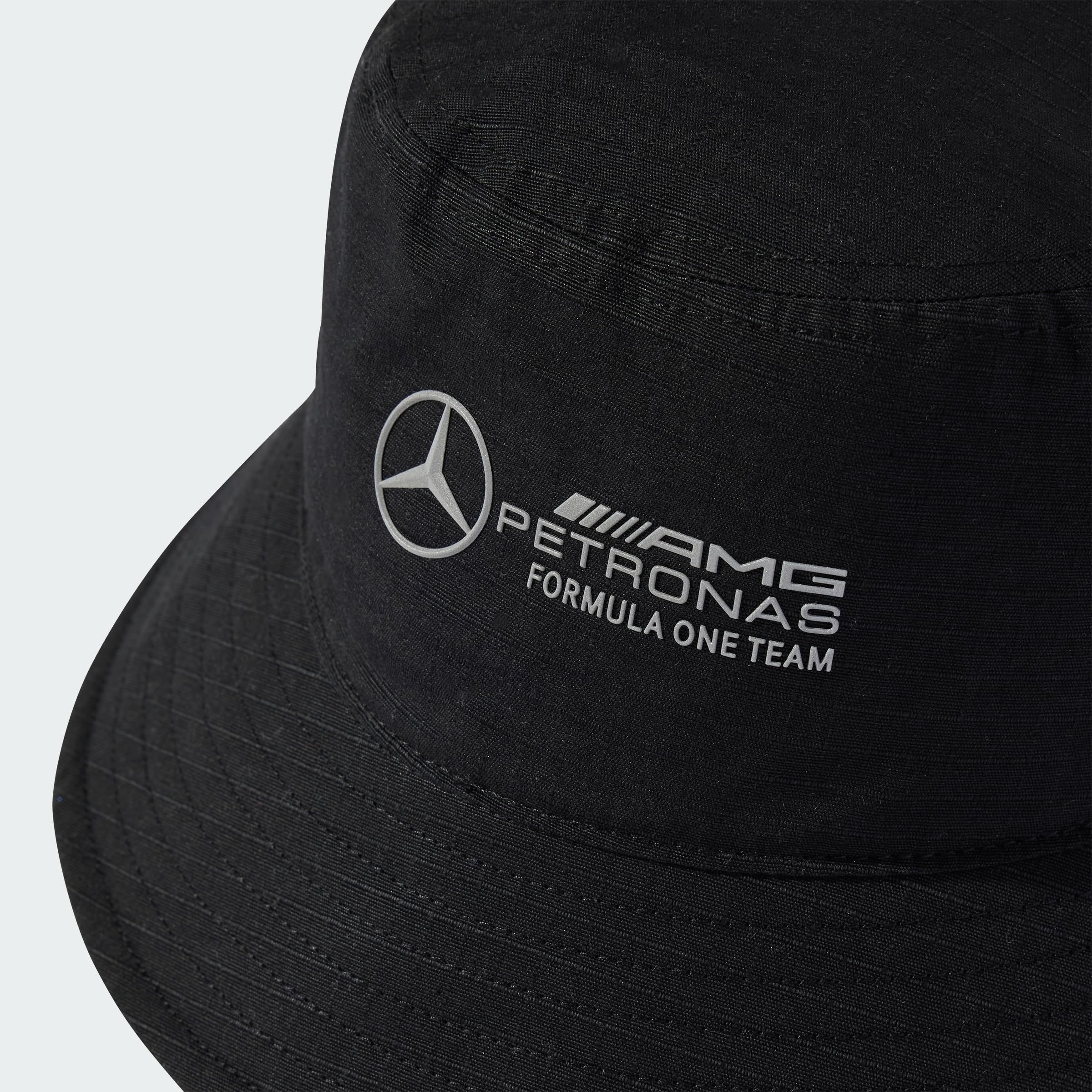 adidas Uniseks MERCEDES - AMG PETRONAS FORMULA ONE TEAM MECHANICS BUCKET HAT, black/REFLECTIVE SILVER, M