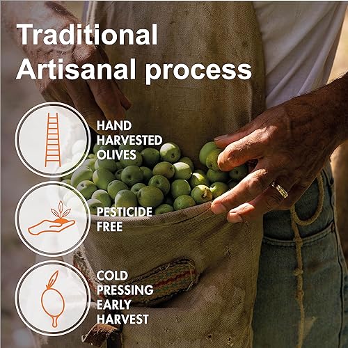 Miniatura 3 de Aceite de oliva virgen extra Zahara de Italia siciliano puro AOVE de primera calidad, rico en polifenoles, cosecha temprana, prensado en frío,