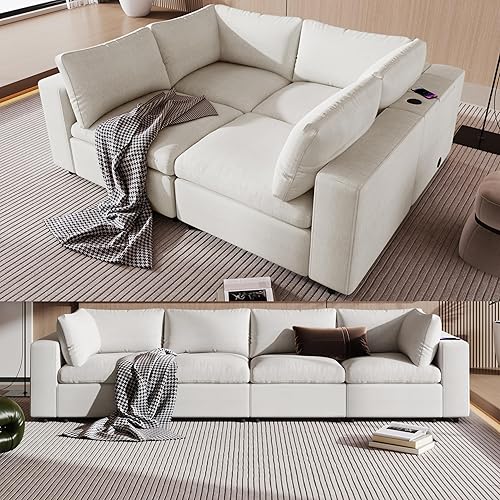 Eafurn Sofá cama convertible de 68.3 pulgadas de ancho, sofá de cama ajustable de terciopelo, sofá cama plegable reversible con patas de metal