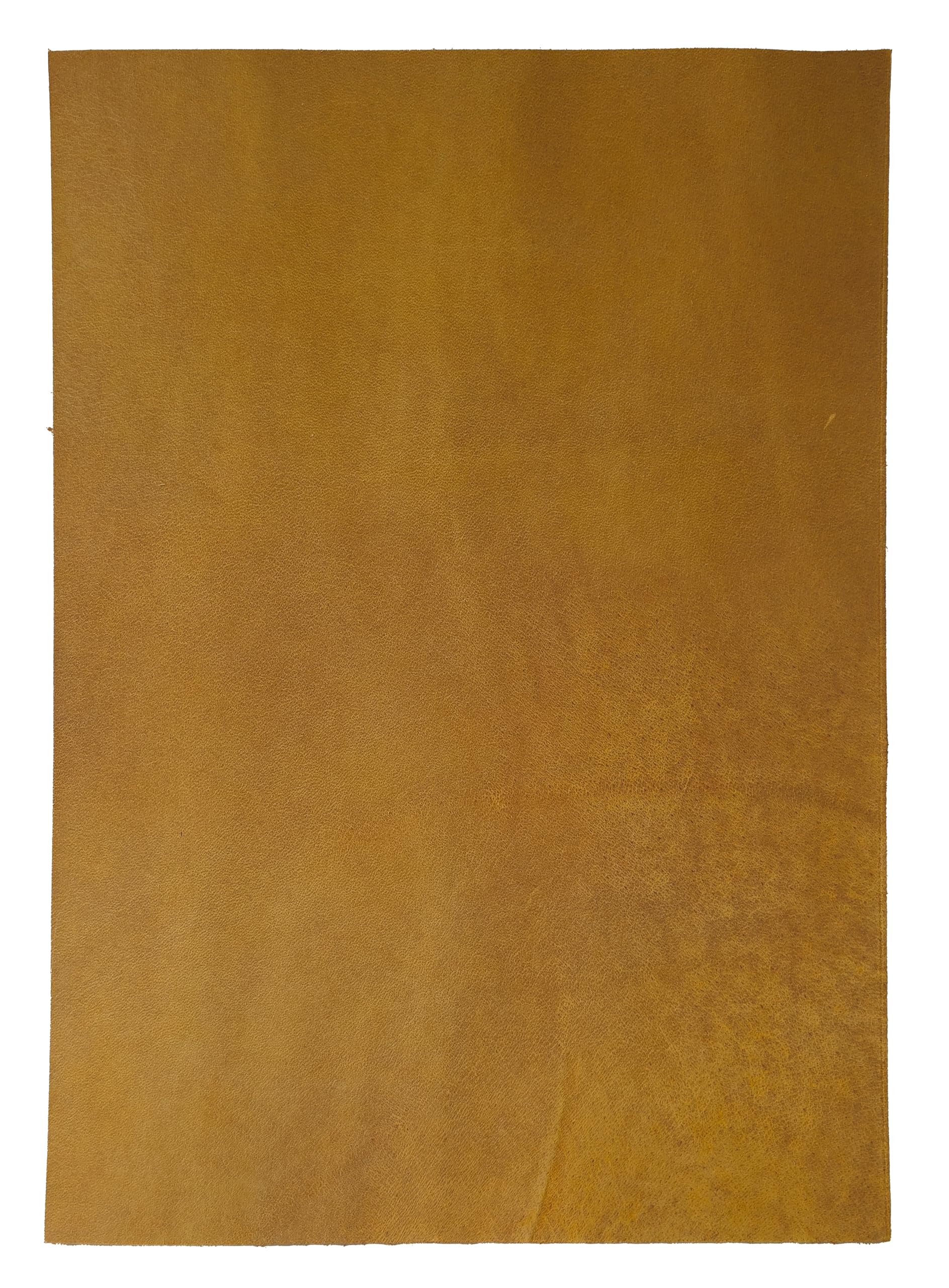 HAPPER STUDIO Cowhide Pull-Up Crazy Horse Leather. Genuine leather sheets for crafting. (1, Light Brown 2.3mm, A5 (148 x 210mm)) — image 1